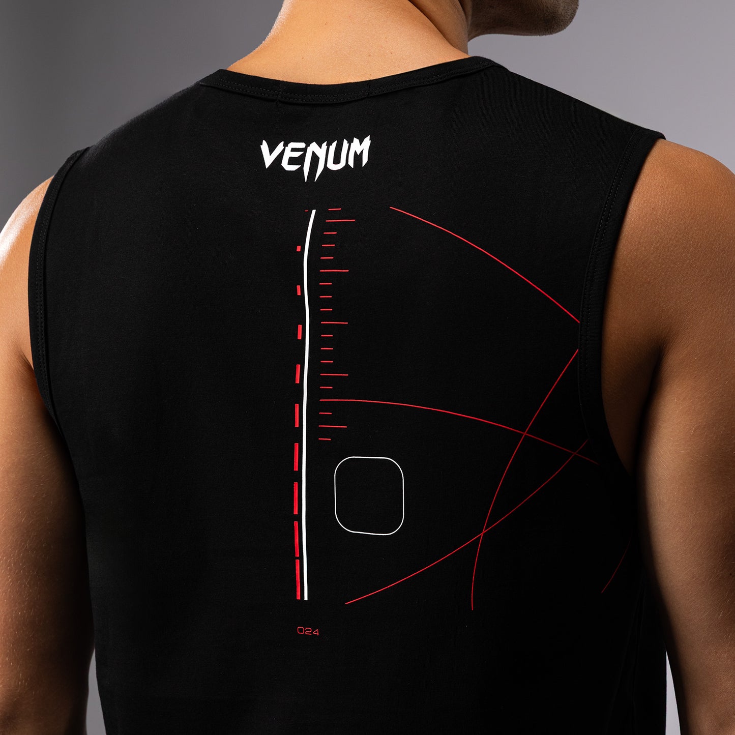 Venum Tactical XT Мужская майка - черный/огненно-красный