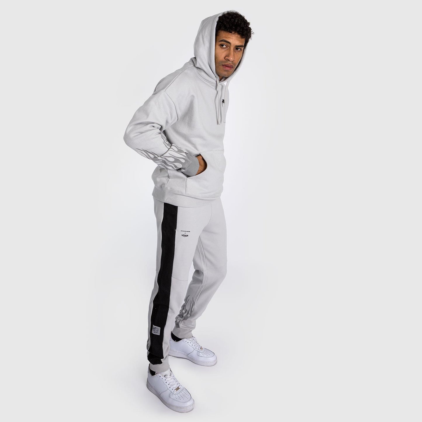 Пуловер с капюшоном Venum x Dodge Demon 170 - серый