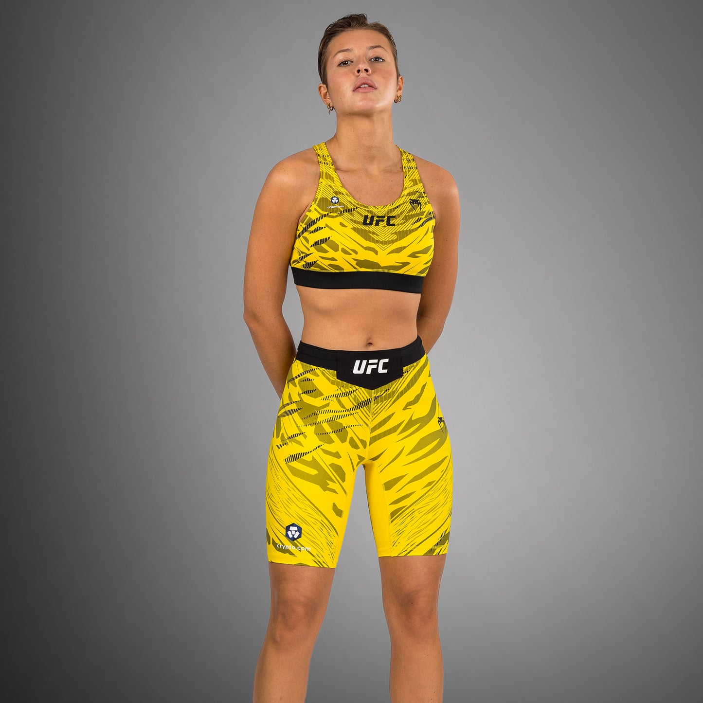 Шорты Vale Tudo UFC Fusion by Venum Authentic Fight Night для женщин - Длинный крой - Yellow