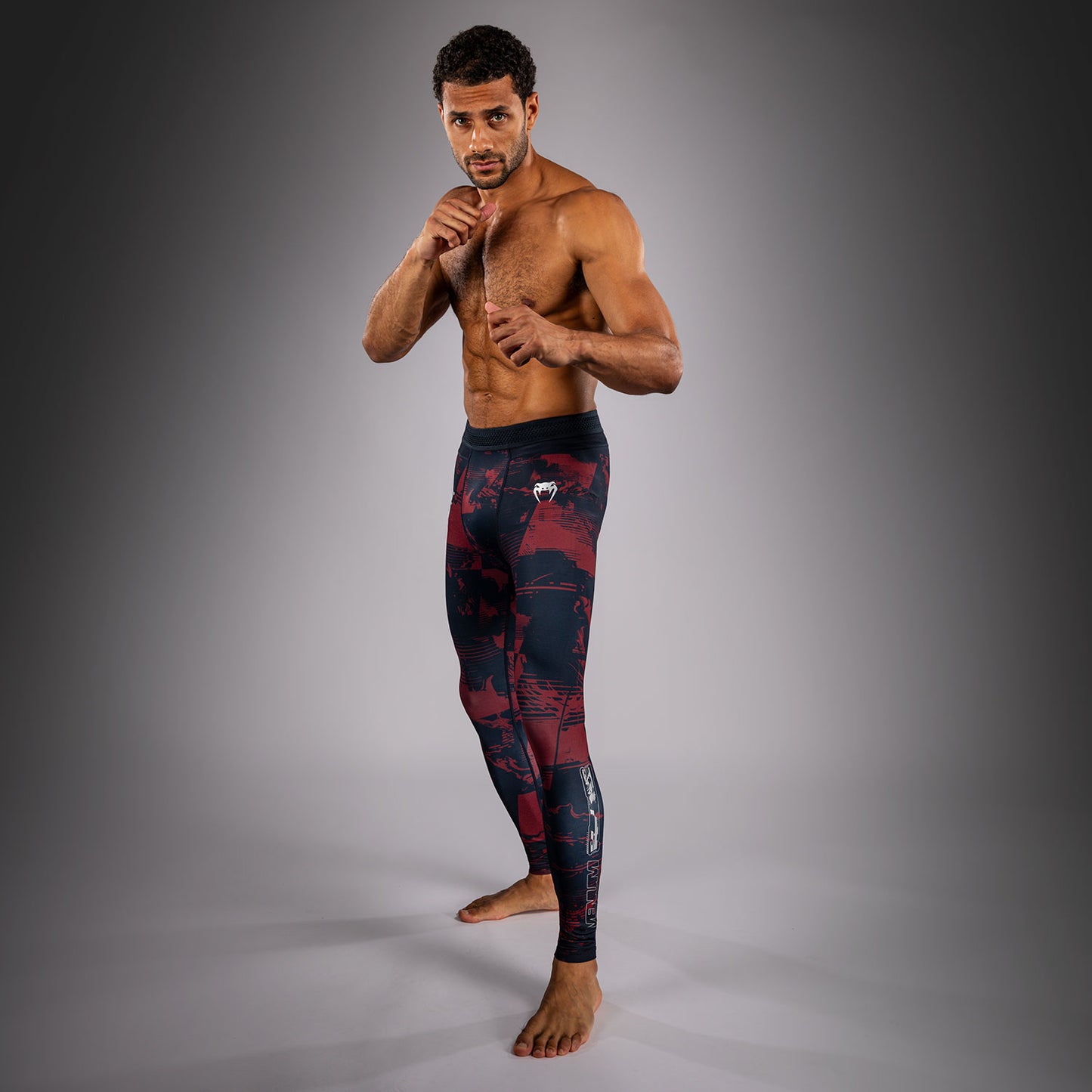 UFC Zenith by Venum Authentic Fight Week Тайтсы Performance Мужские - Темно-синий/бордовый/серебристый