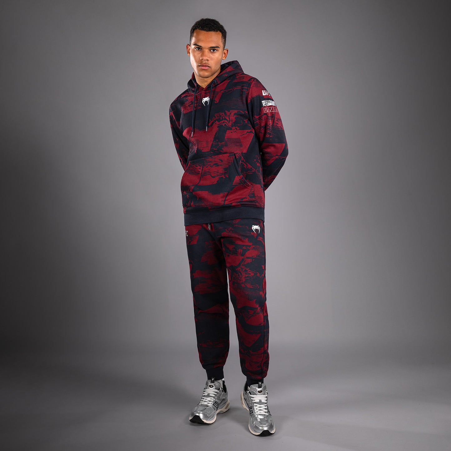 UFC Zenith by Venum Authentic Fight Week Толстовка Мужская - Темно-синий/бордовый/серебристый