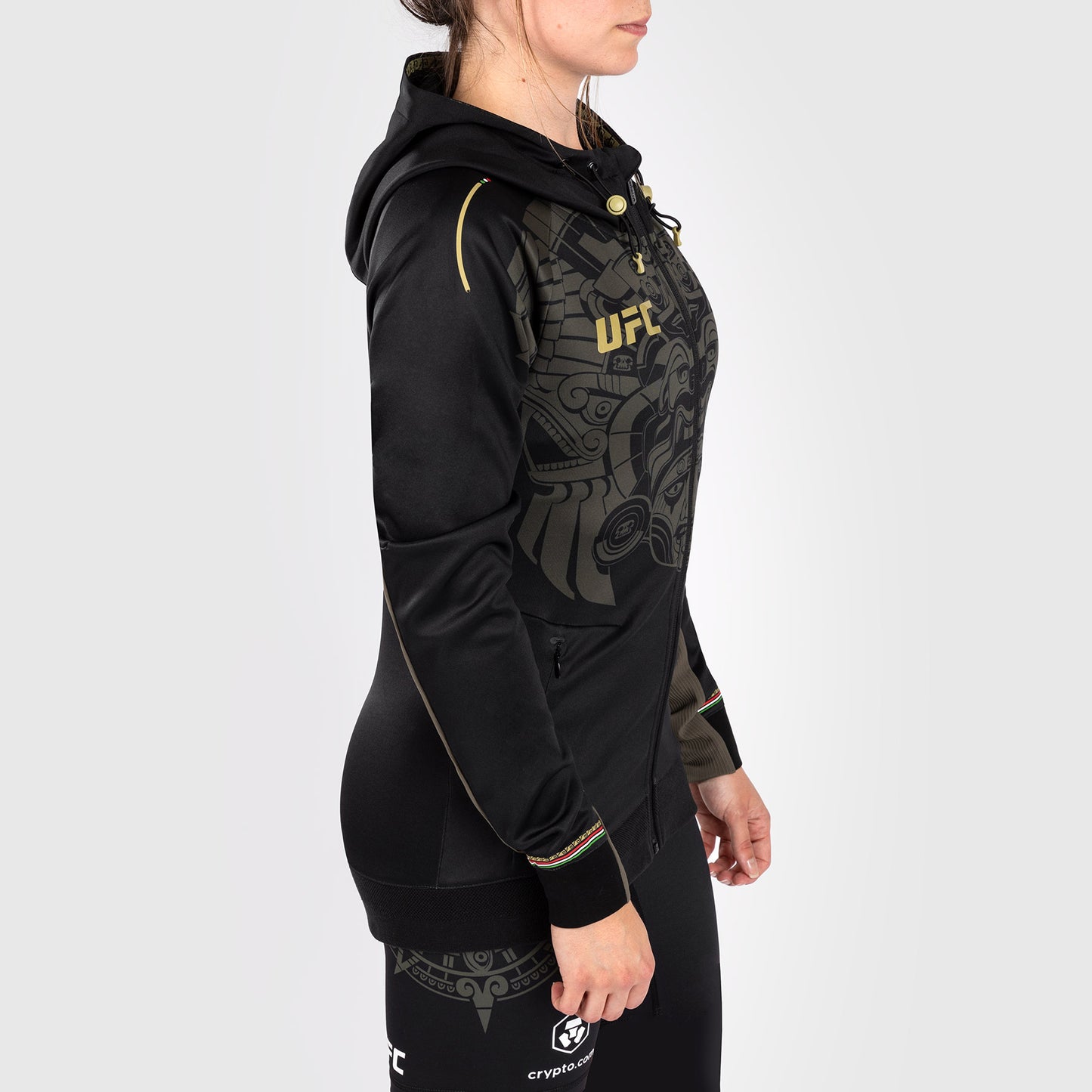 Noche UFC by Venum Authentic Fight Night Женская толстовка с капюшоном - черный