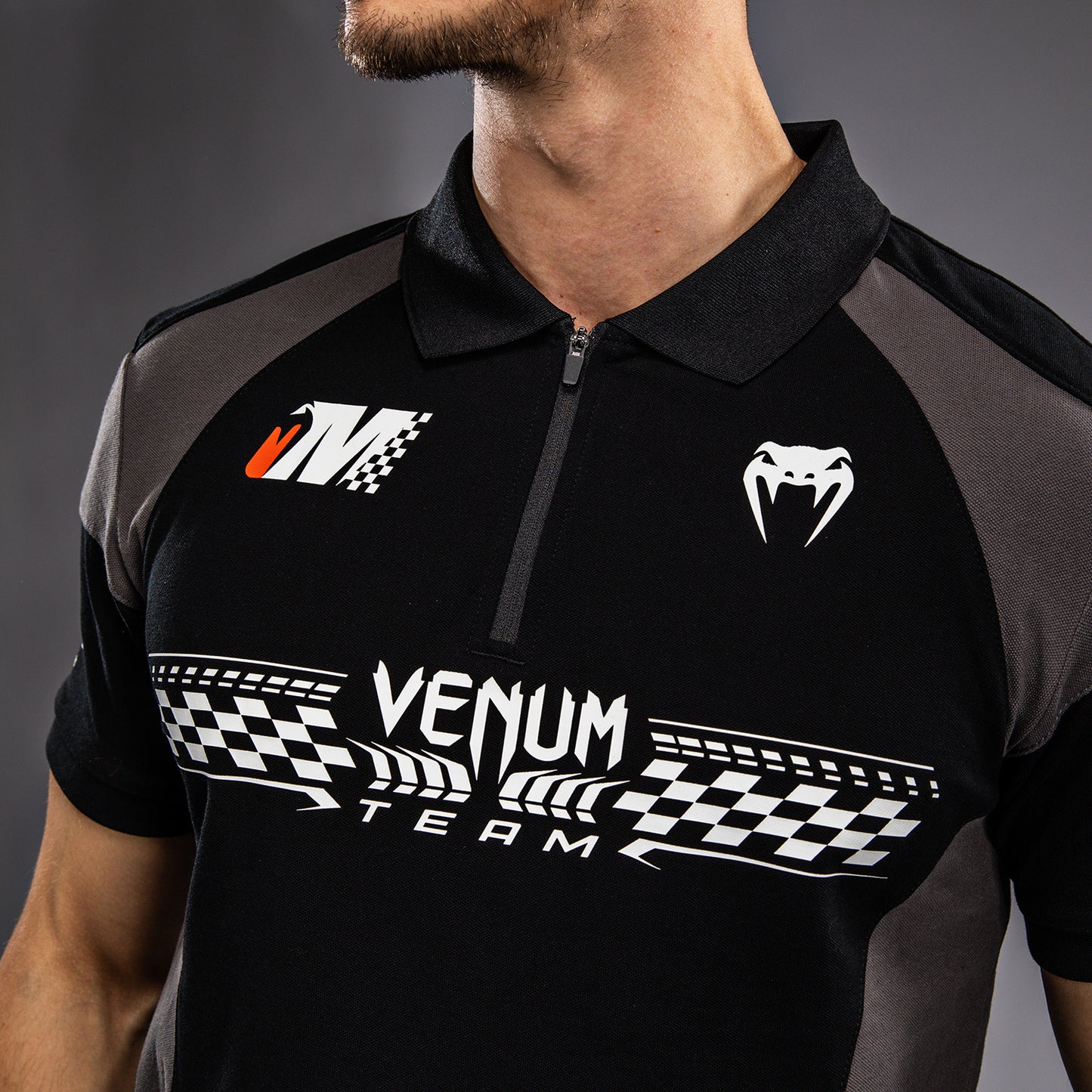 Поло Venum Motorsport Из Хлопка - Глубокий Черный