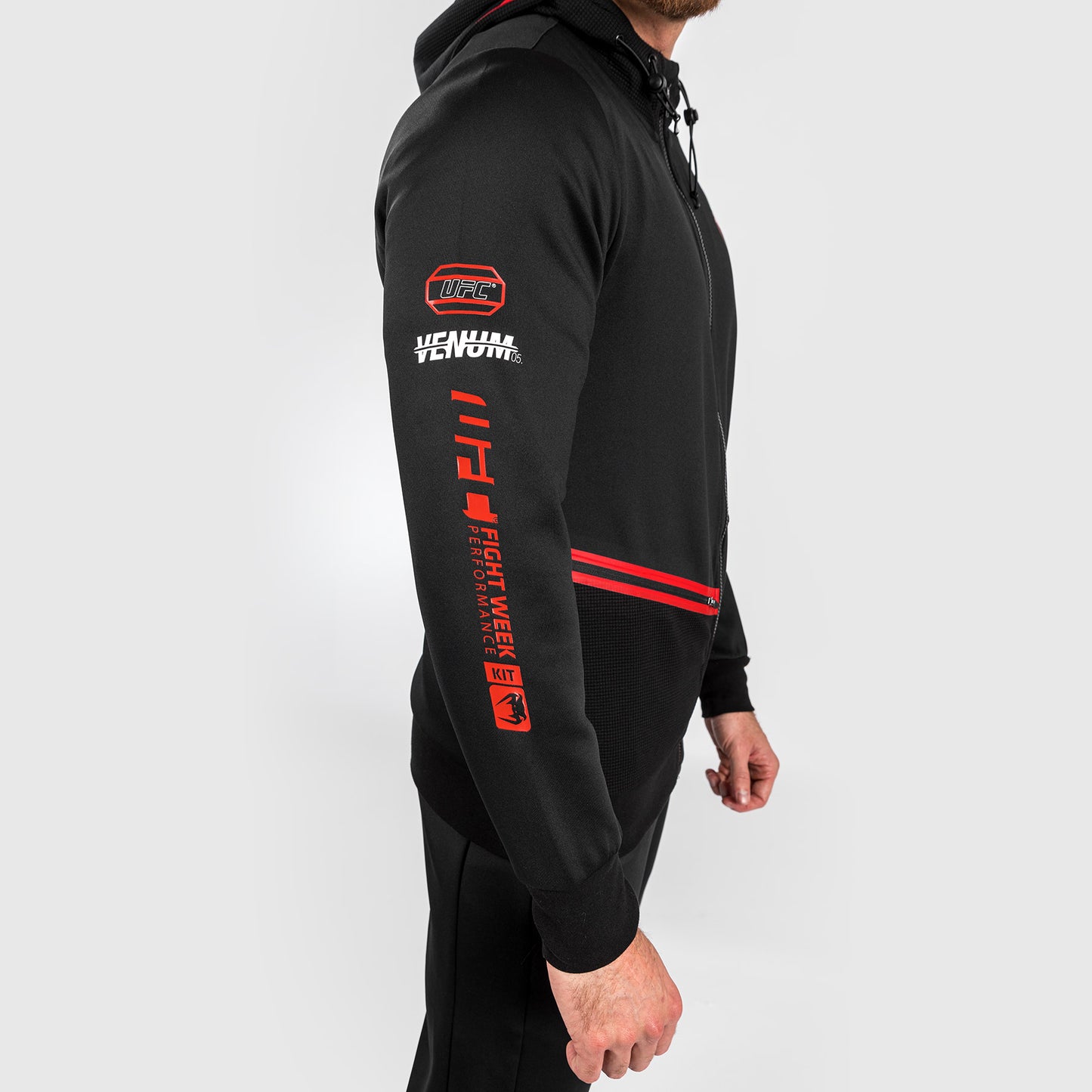 UFC Adrenaline by Venum Fight Week Мужская толстовка на молнии - черный