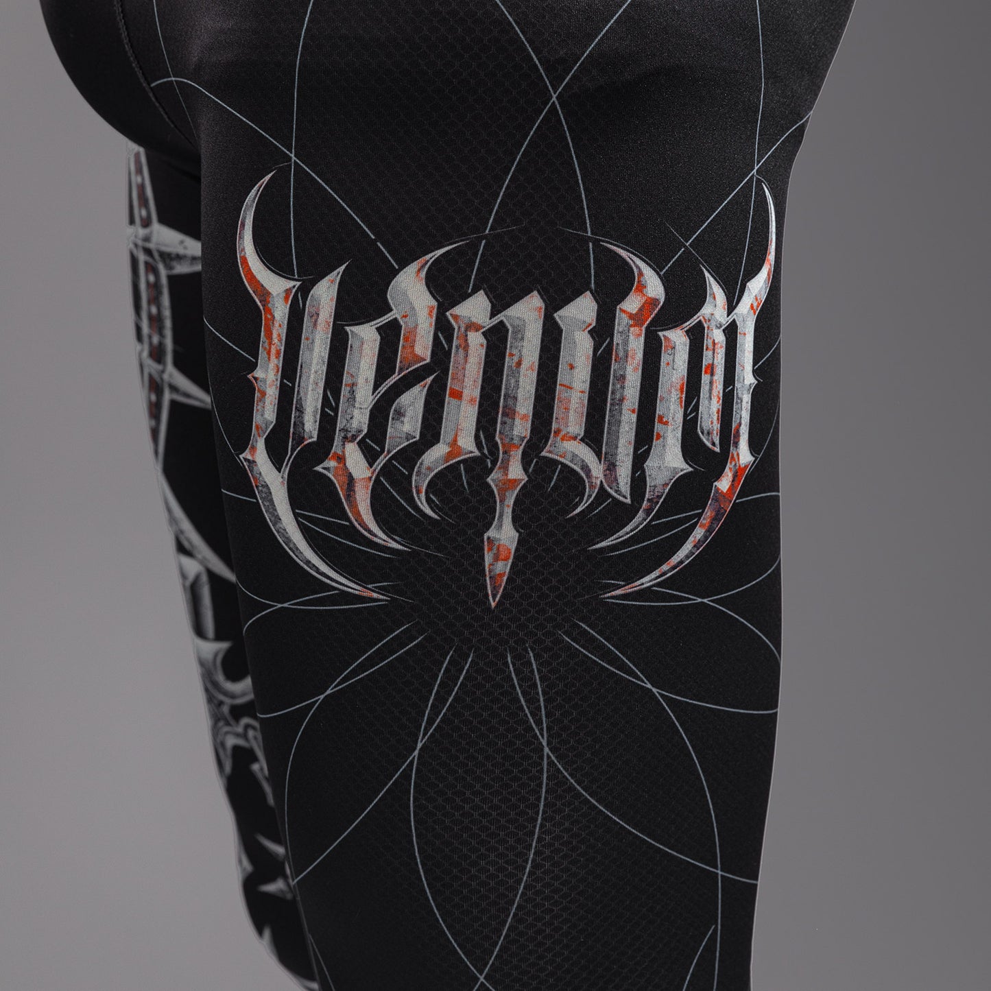 Мужские колготки Venum Gladiator 5.0 - черный/серебристый