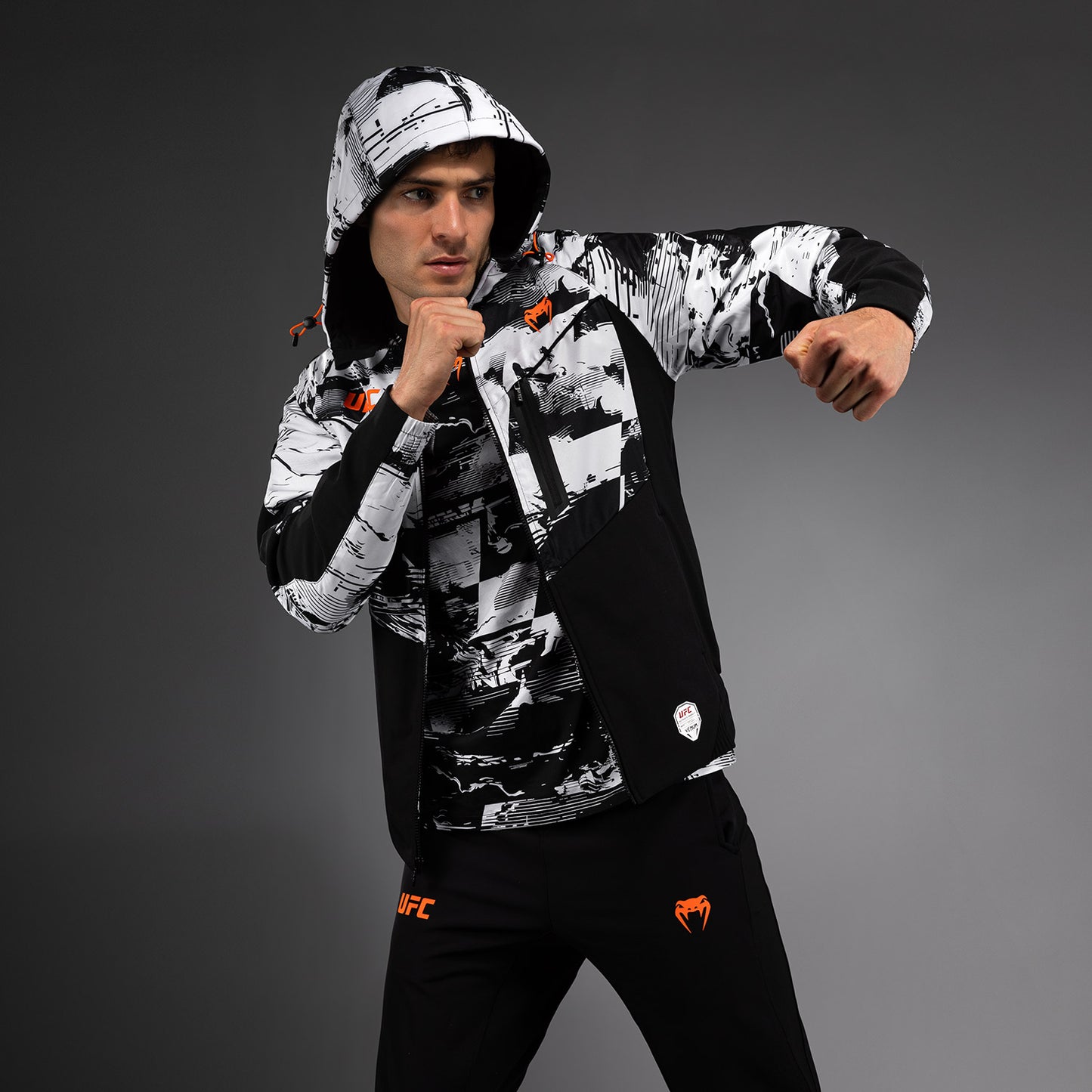 UFC Zenith by Venum Authentic Fight Week Толстовка на молнии Мужская - Белый