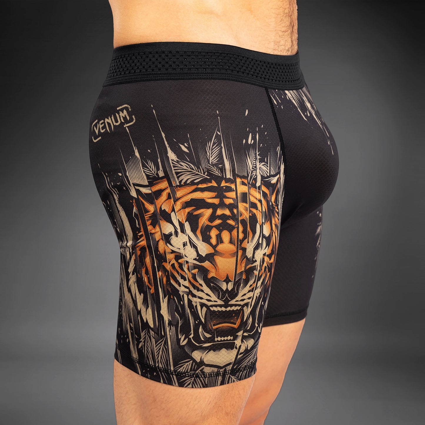 Vale Tudo для мужчин Venum Tiger - Черный / Неоновый оранжевый