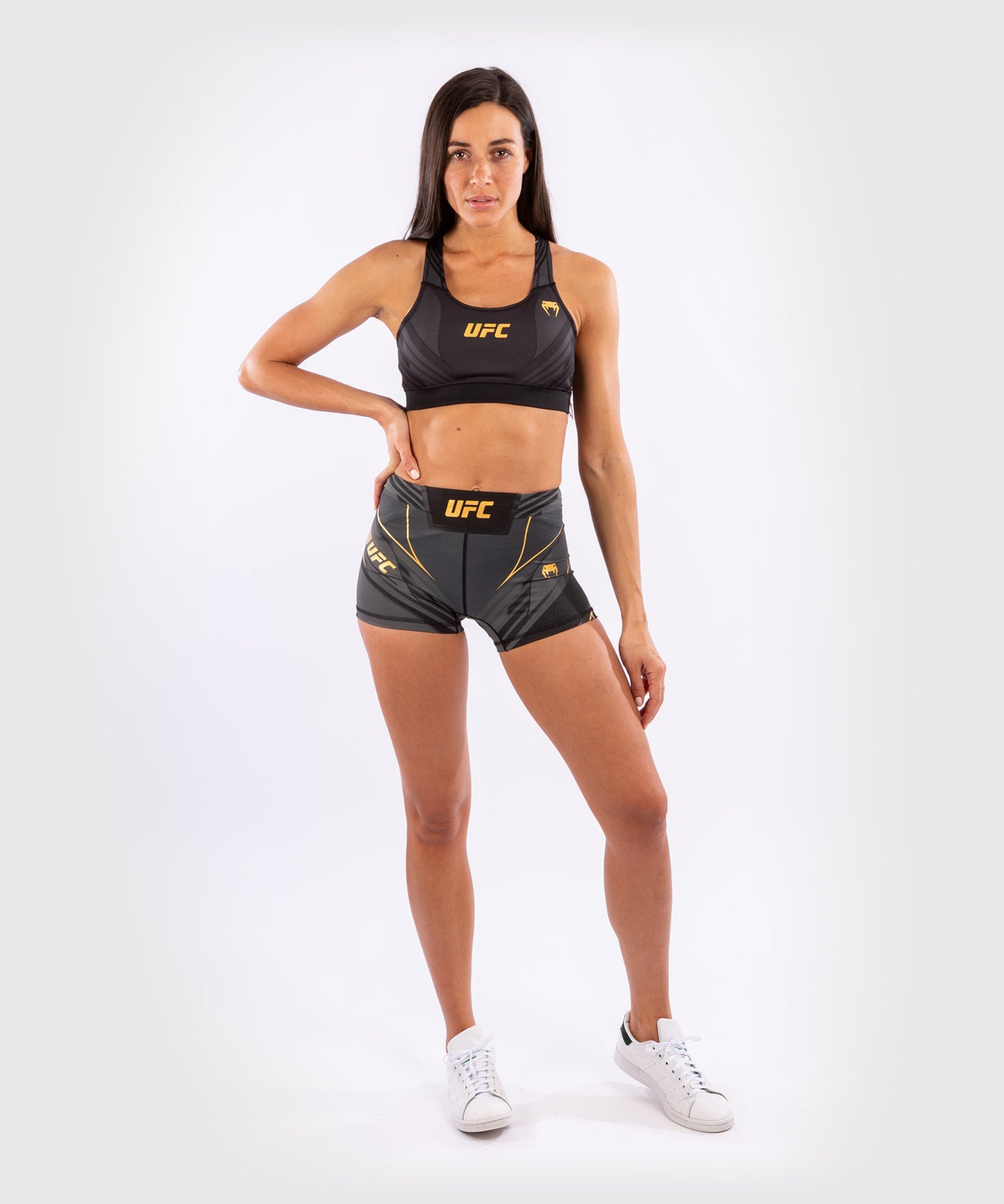 ЖЕНСКИЕ КОМПРЕССИОННЫЕ ШОРТЫ UFC VENUM FIGHT NIGHT TUDO - УКОРОЧЕННЫЙ КРОЙ - Чемпион