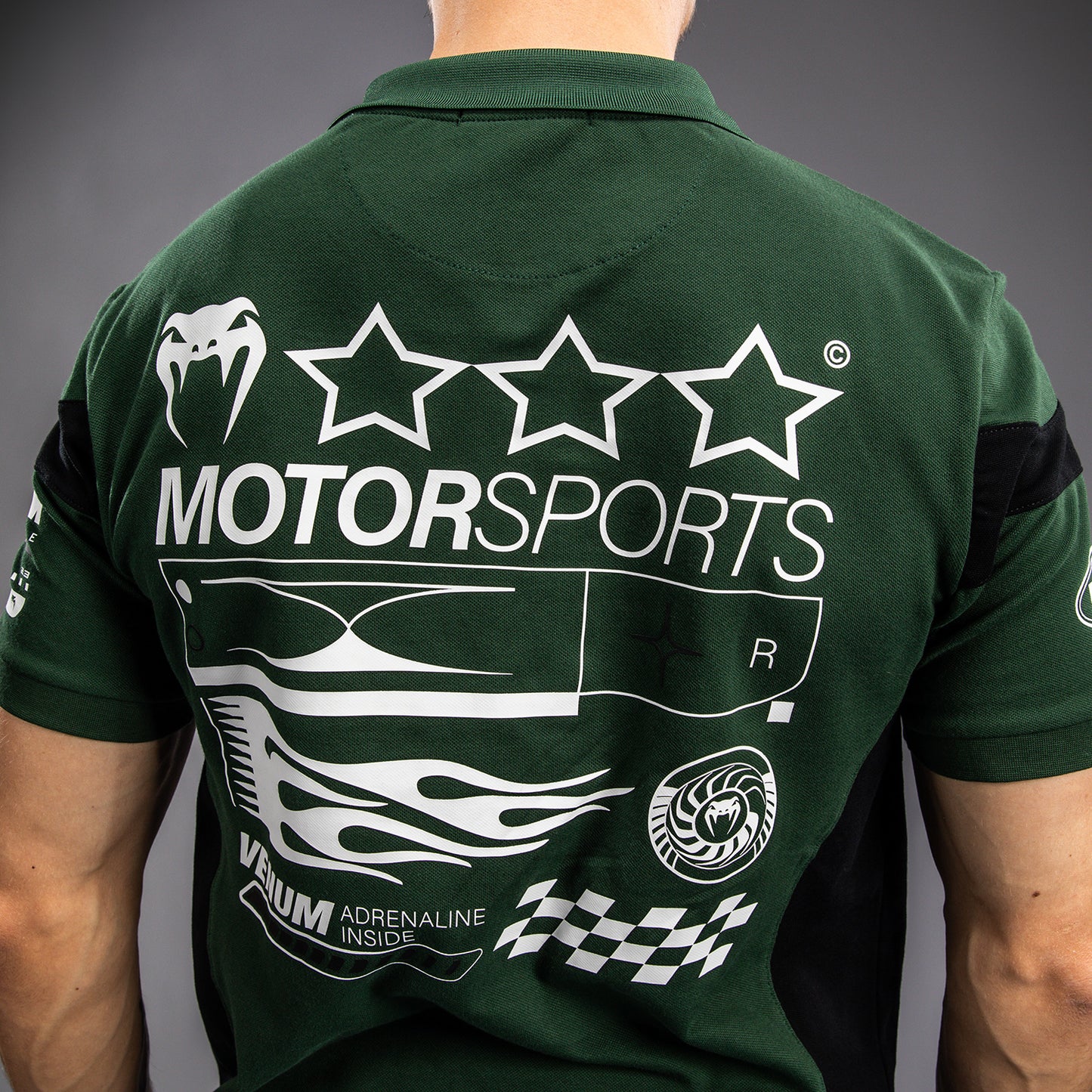 Поло Venum Motorsport Из Хлопка - Глубокий Лес