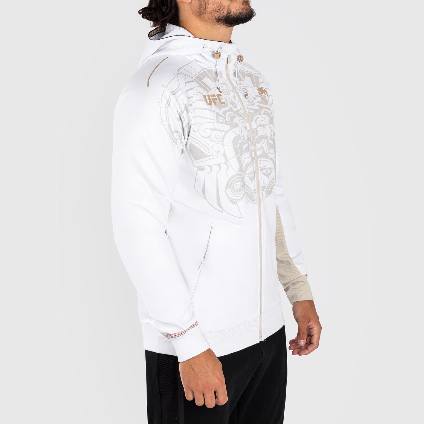 Noche UFC by Venum Authentic Fight Night Мужская толстовка с капюшоном - белый