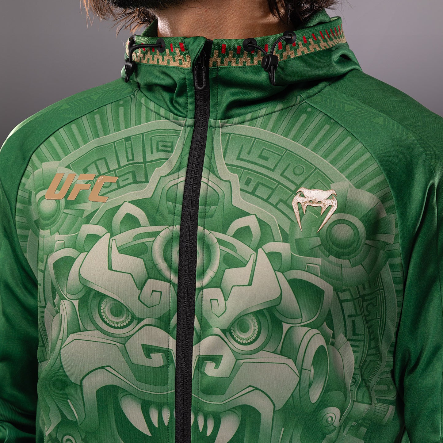 Noche UFC 2.0 By Venum Authentic Fight Night Толстовка с капюшоном - Зеленый