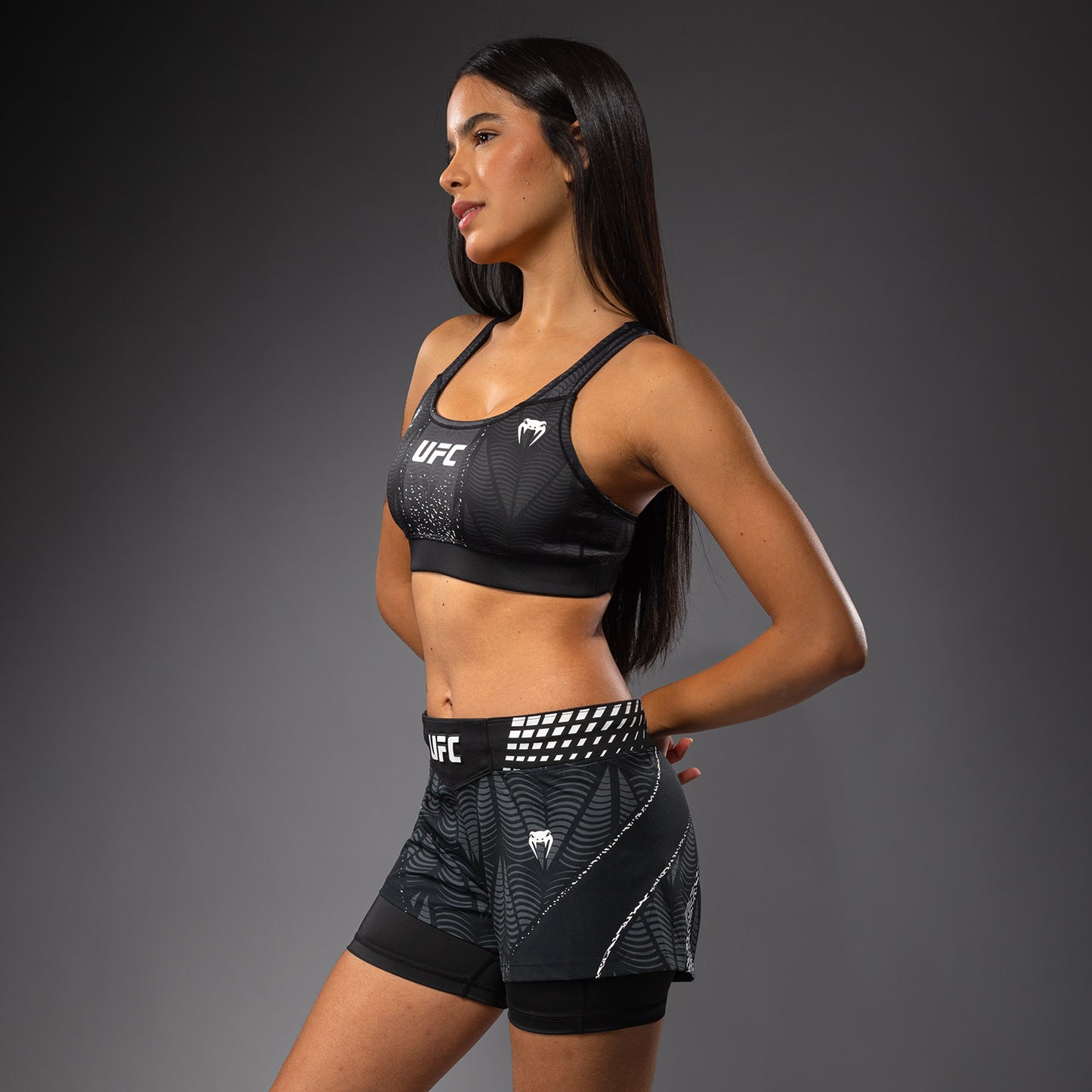 UFC Zenith by Venum Authentic Fight Night Спортивный бюстгальтер Женский - Чёрный