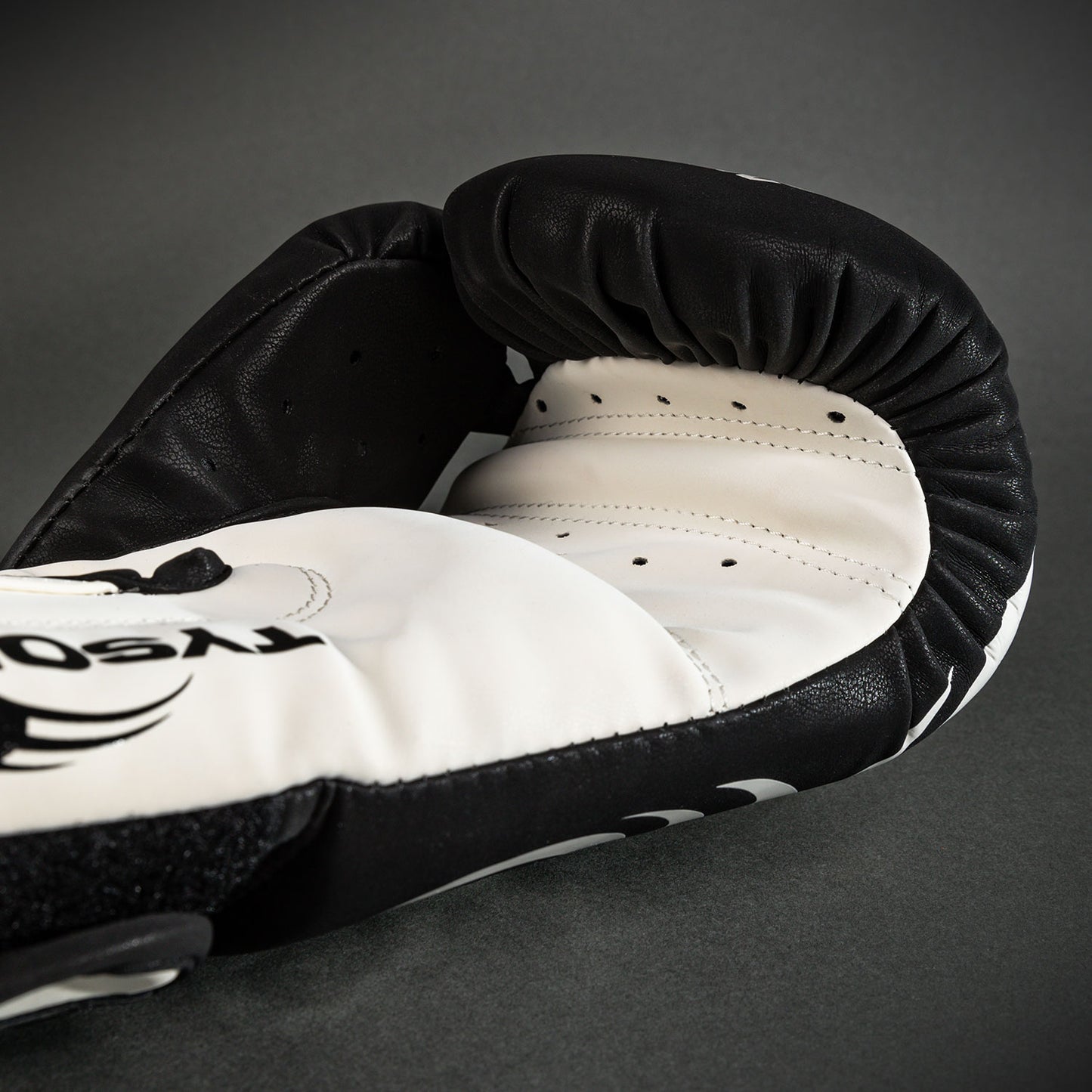 Боксерские перчатки Venum Mike Tyson Replica - Глубокий чёрный/Оптический белый
