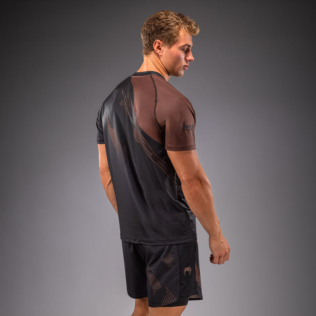 Рашгард Venum No-Gi 6.0 Dry Tech - Чёрный/Коричневый