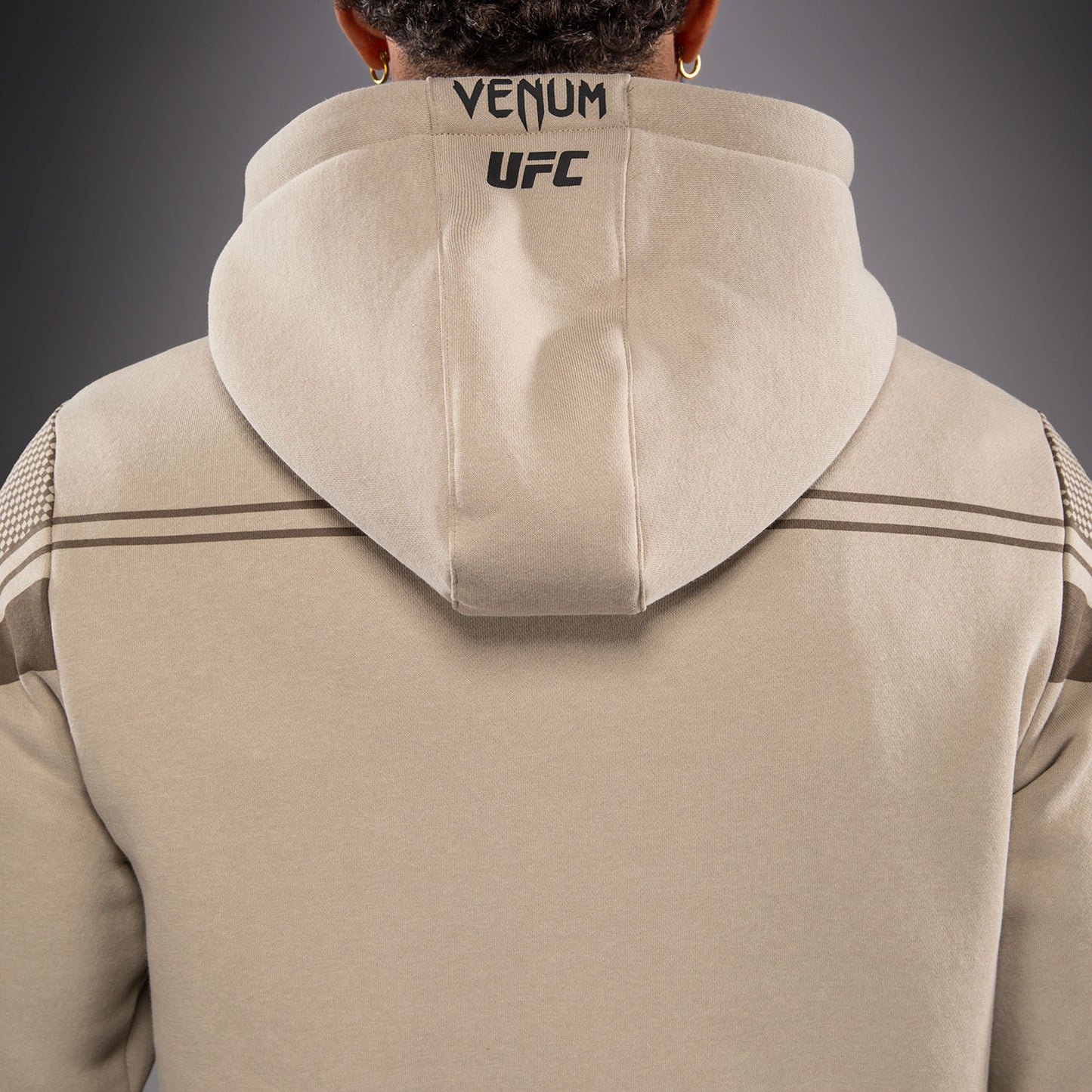 Мужская толстовка с капюшоном Venum UFC Unity by Venum Authentic Fight Week - Песочный