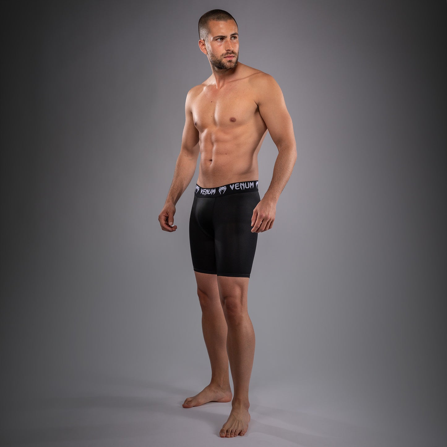 Мужские функциональные компрессионные шорты Venum UFC Unity by Venum Authentic Fight Week - Чёрный