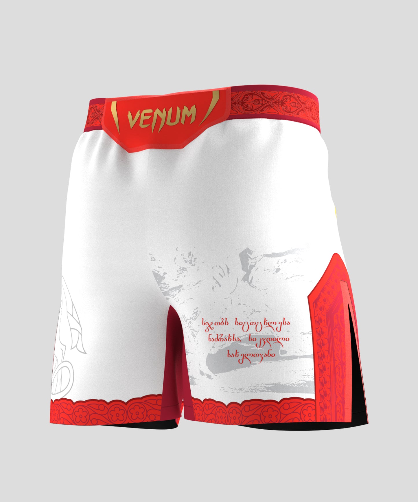 UFC Unrivaled by Venum Merab Dvalishvili Мужские бойцовские шорты - Белый/Красный