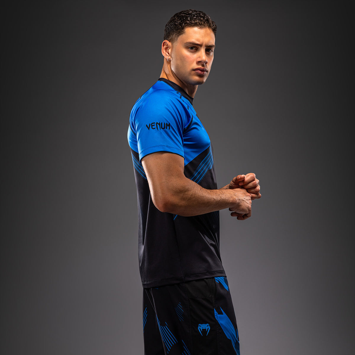 Рашгард Venum No-Gi 6.0 Dry Tech - Чёрный/Синий