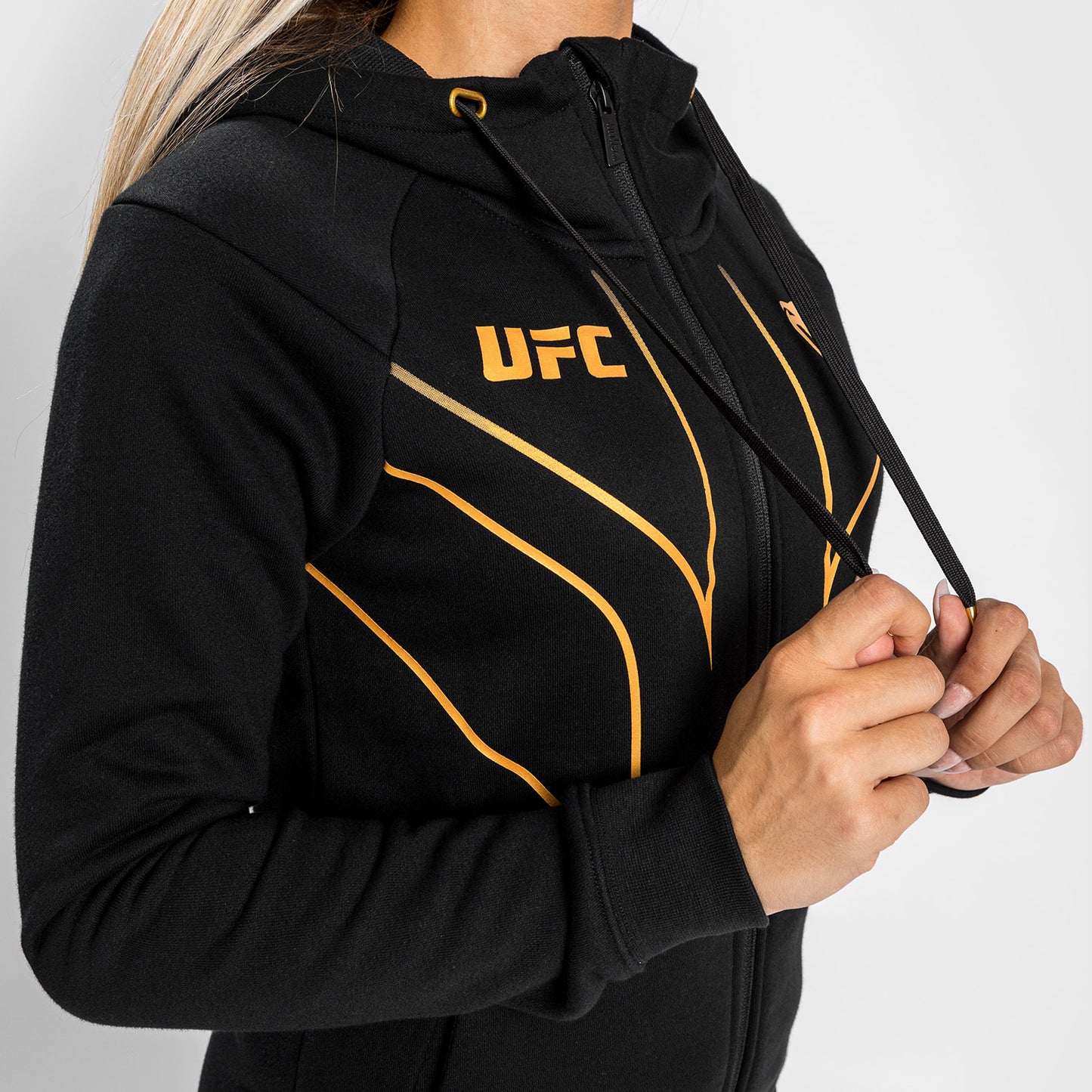 Женская толстовка с капюшоном на молнии UFC Venum Fight Night 2.0 Replica - Champion
