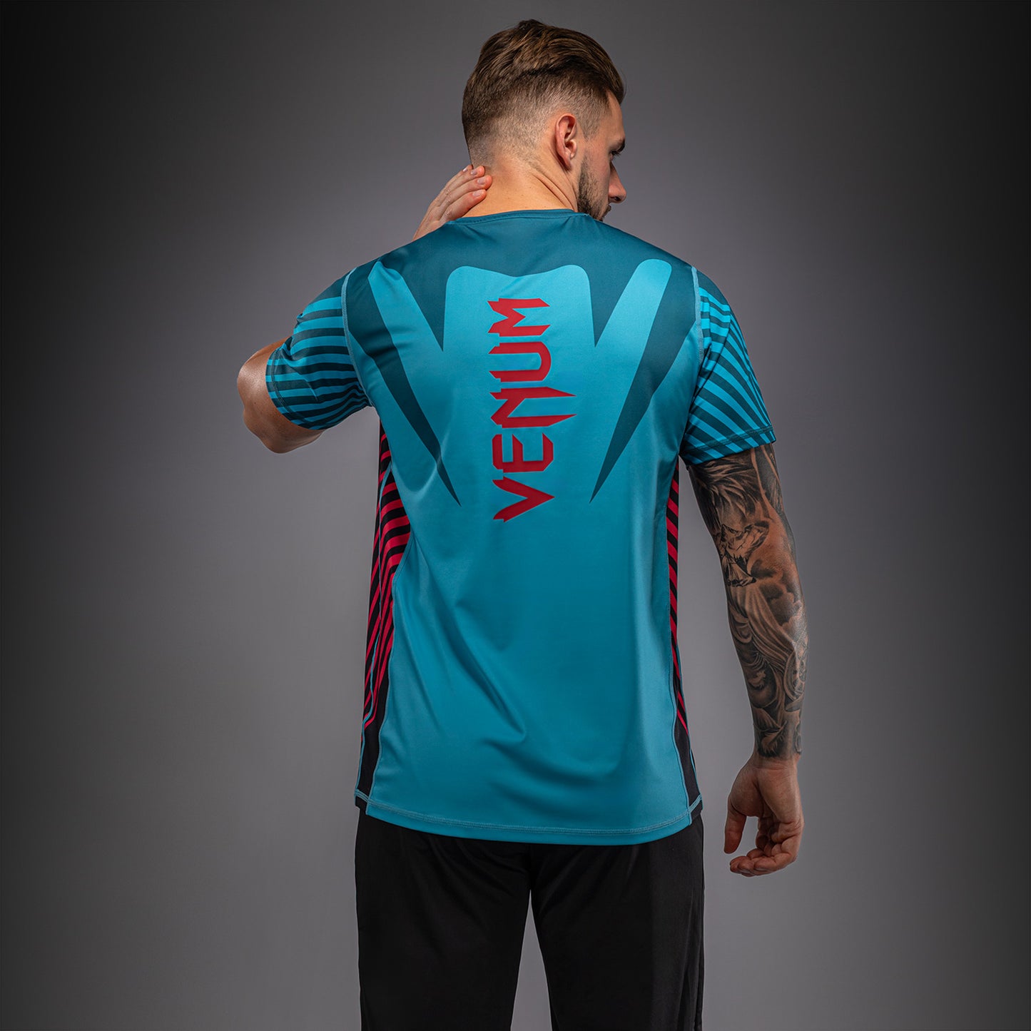 Футболка Dry Tech Venum Attack 90 – Бирюзовый/Красный