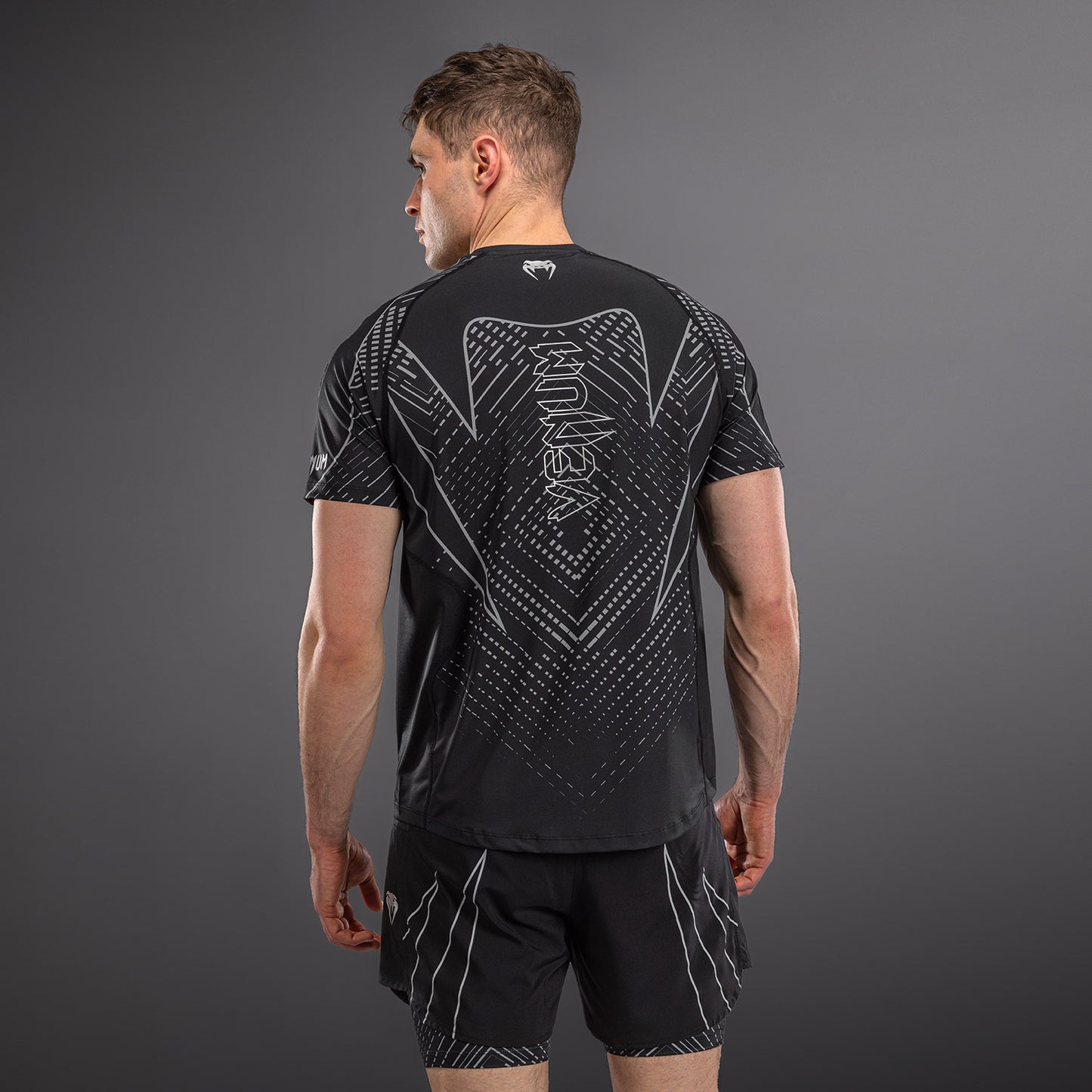 Футболка Dry Tech Venum Midnight Fury – Чёрный/Серый/Серебристый