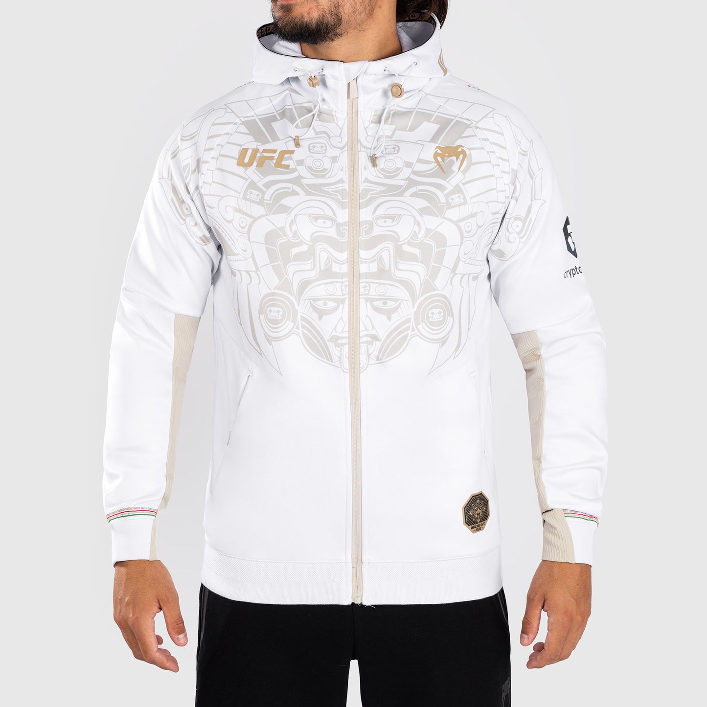 Noche UFC by Venum Authentic Fight Night Мужская толстовка с капюшоном - белый