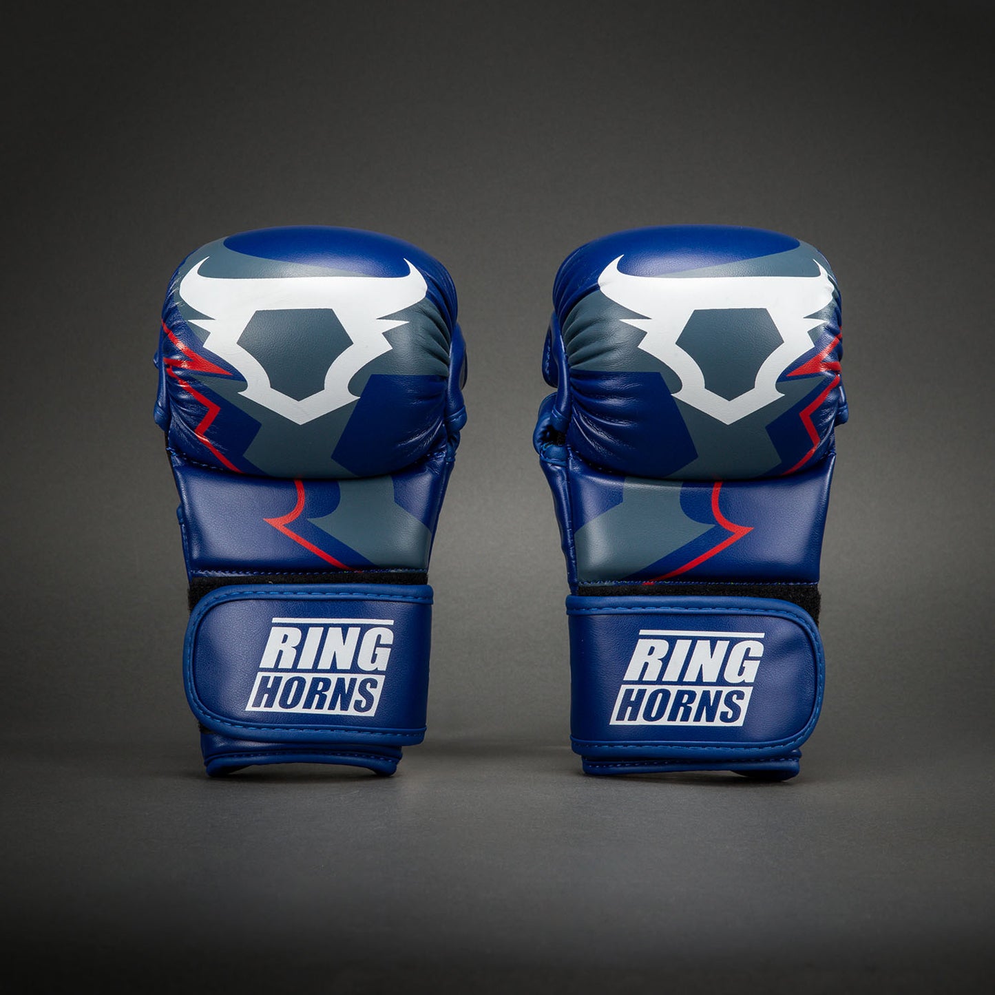 Перчатки для спарринга MMA Ringhorns Charger by Venum – Тёмно-синий/Красный