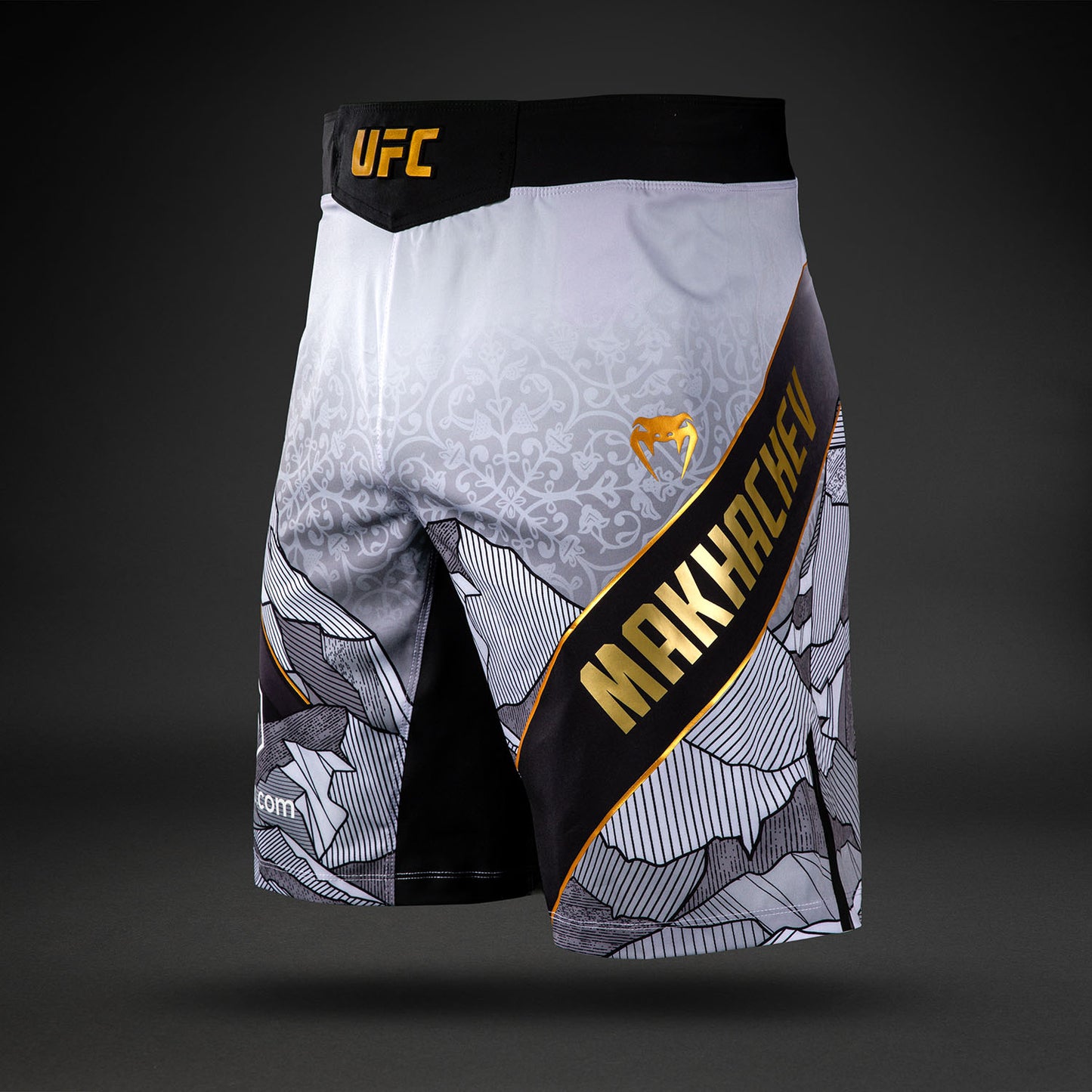 UFC Unrivaled by Venum Islam Makhachev Мужские Боевая Шорты - Белый/Чёрный