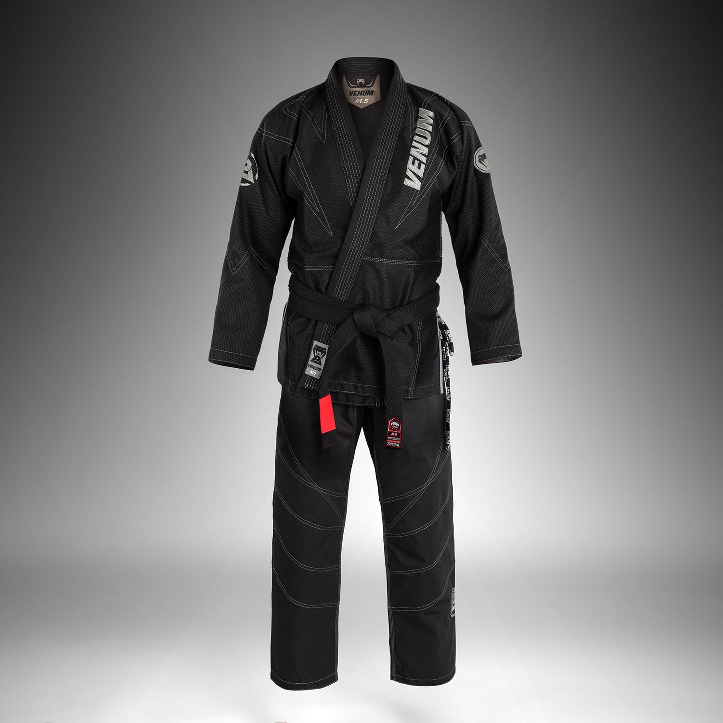 Venum x Polaris BJJ Ги - Черный/Штормовой Серый