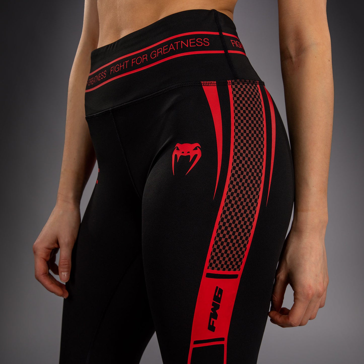 Женские функциональные компрессионные штаны Venum UFC Unity by Venum Authentic Fight Week - Чёрный
