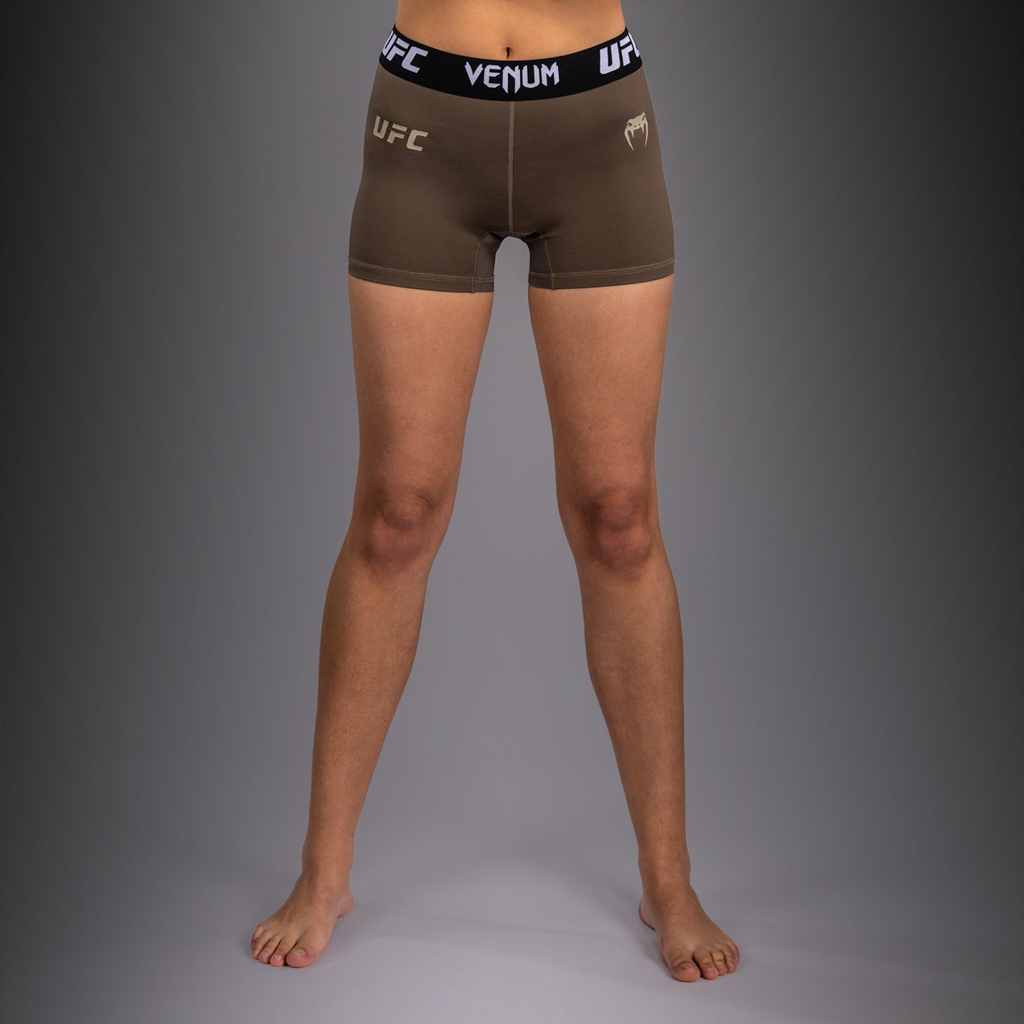 Женские функциональные компрессионные шорты Venum UFC Unity by Venum Authentic Fight Week - Коричневый