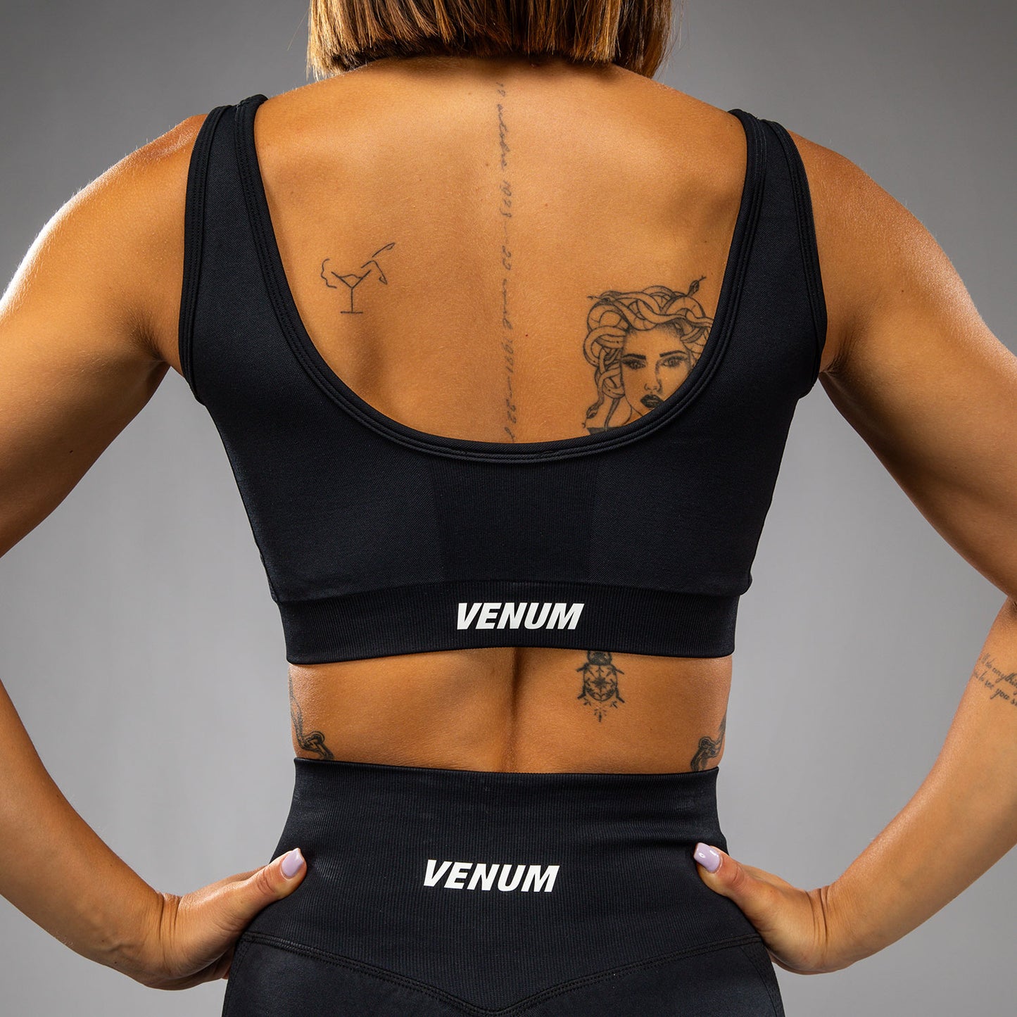 Спортивный бюстгальтер Venum Sculpt – Чёрный/Белый