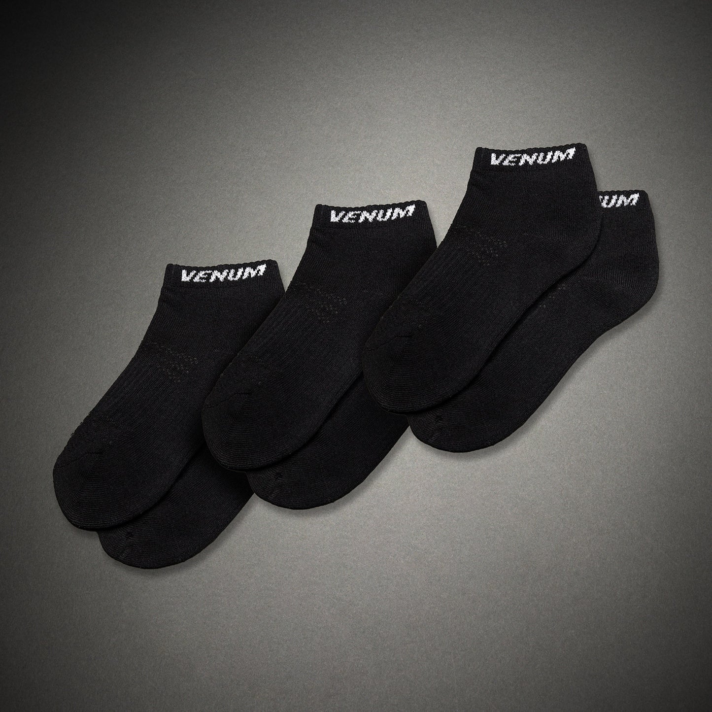 Носки Venum Essential (набор из 3 пар) – Чёрный/Белый