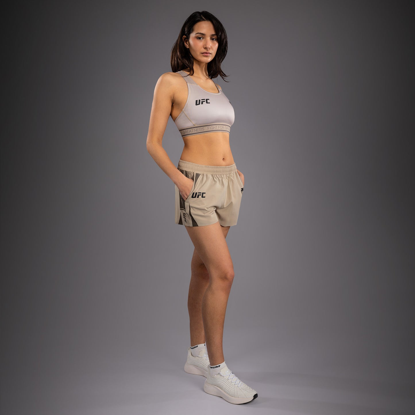 Женские функциональные шорты Venum UFC Unity by Venum Authentic Fight Week - Песочный