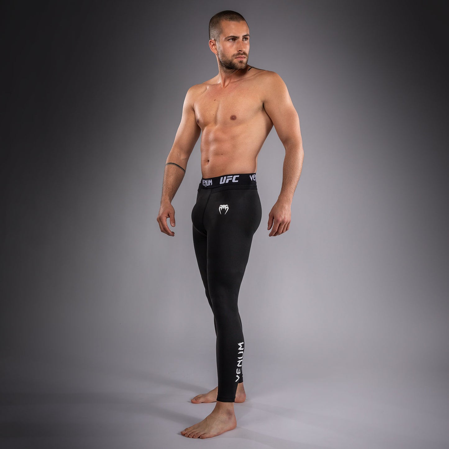 Мужские функциональные компрессионные штаны Venum UFC Unity by Venum Authentic Fight Week - Чёрный