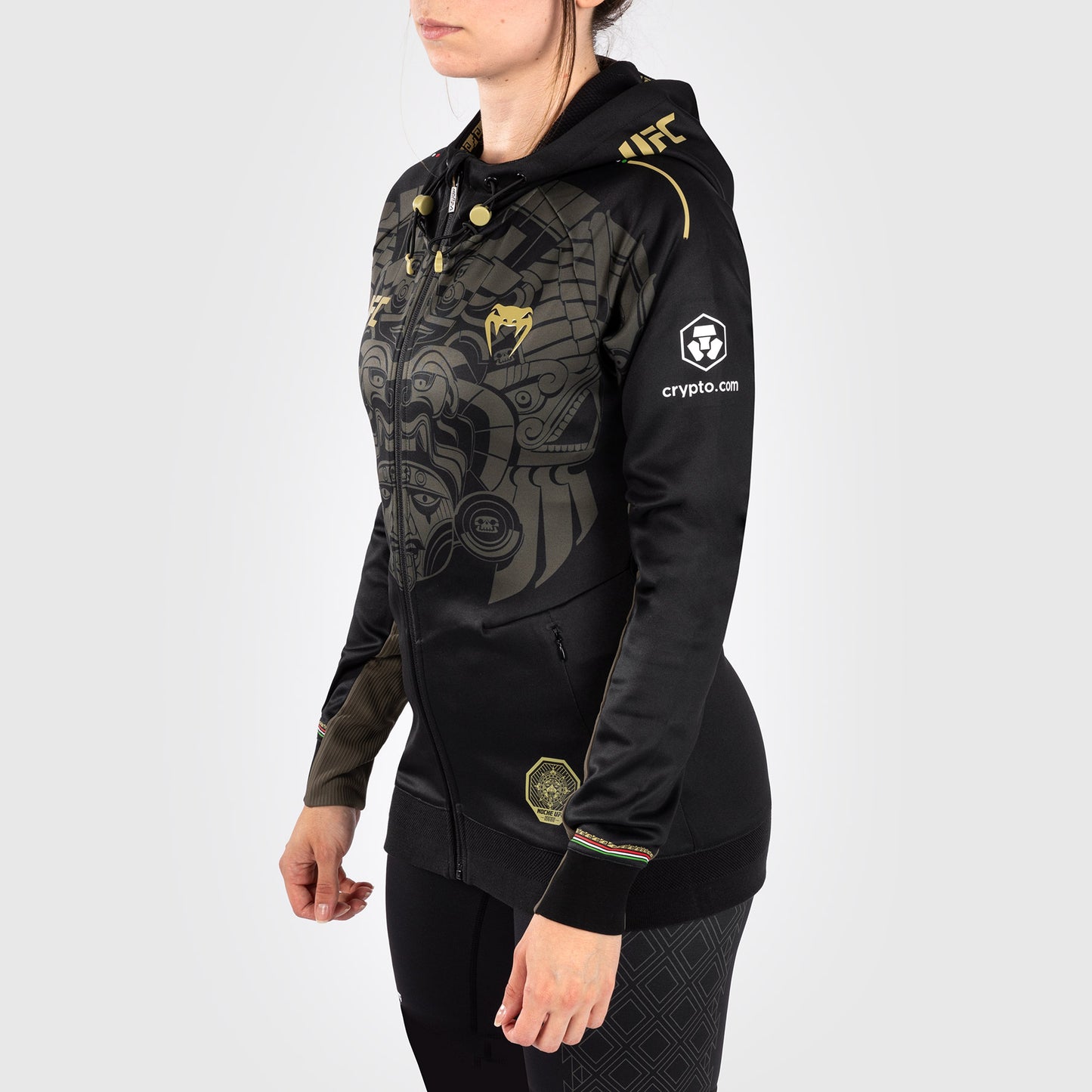 Noche UFC by Venum Authentic Fight Night Женская толстовка с капюшоном - черный