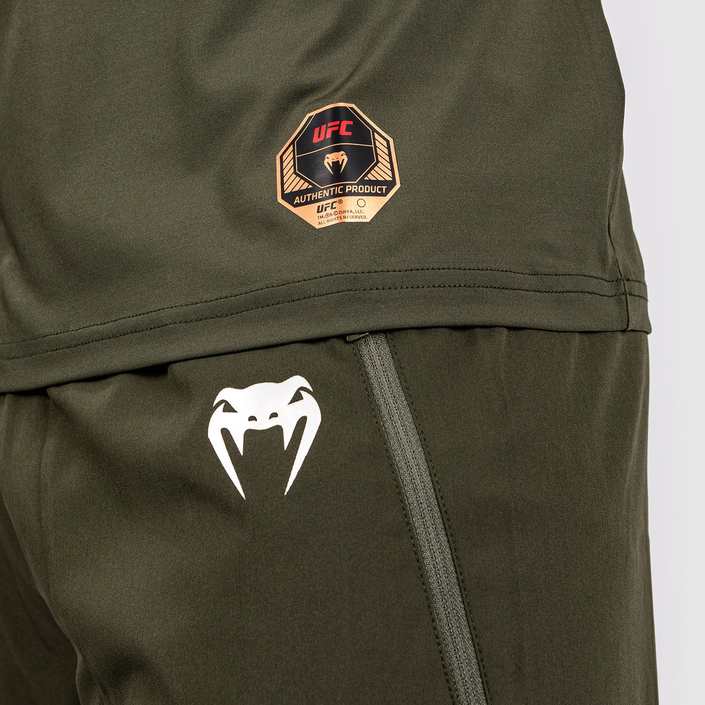 UFC Adrenaline by Venum Fight Week Мужская футболка Dry-tech - хаки/бронза