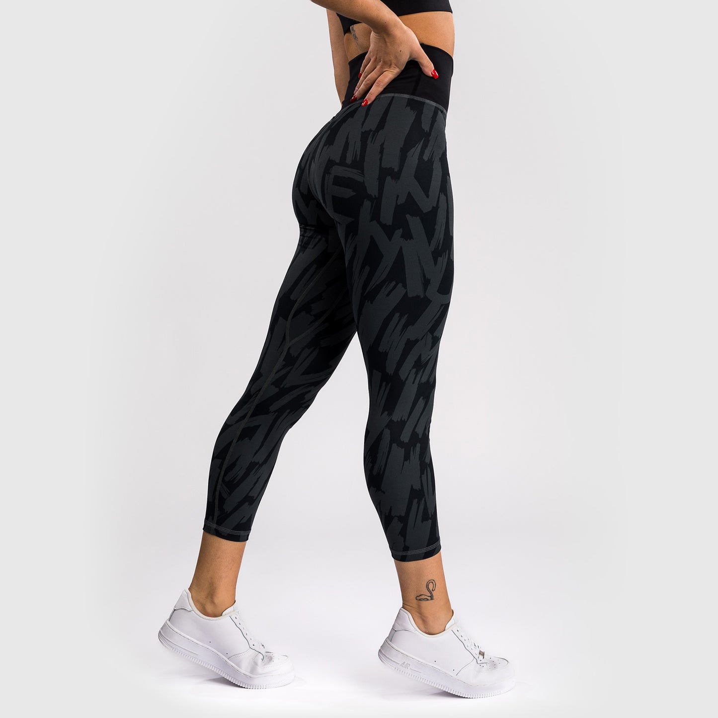 Женские леггинсы Venum Graffiti Leggings - Полная длина - Urban Charcoal