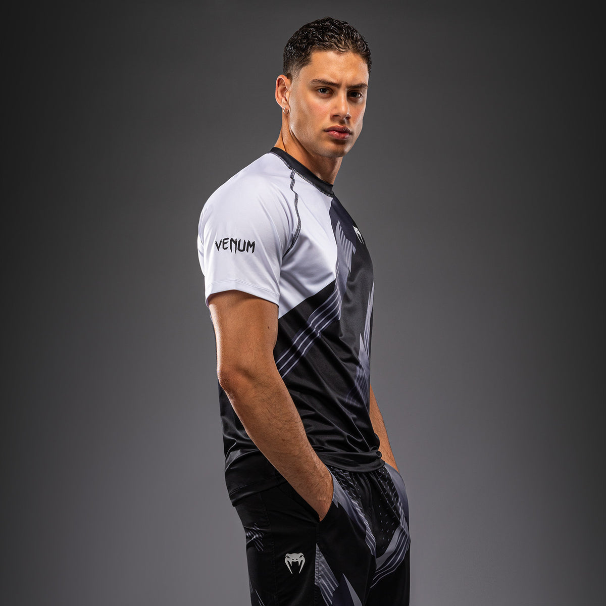 Футболка Dry Tech Venum No-Gi 6.0 - Чёрный/Белый