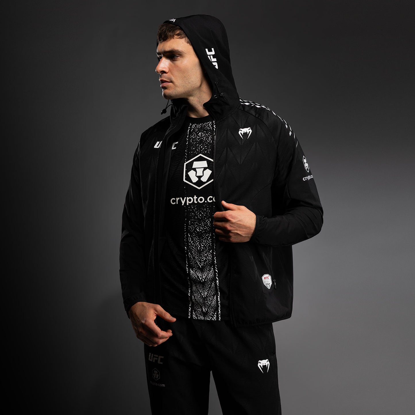 UFC Zenith by Venum Authentic Fight Night Толстовка Walkout Мужская - Чёрный