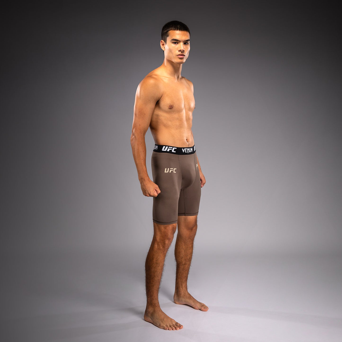 Мужские функциональные компрессионные шорты Venum UFC Unity by Venum Authentic Fight Week - Коричневый