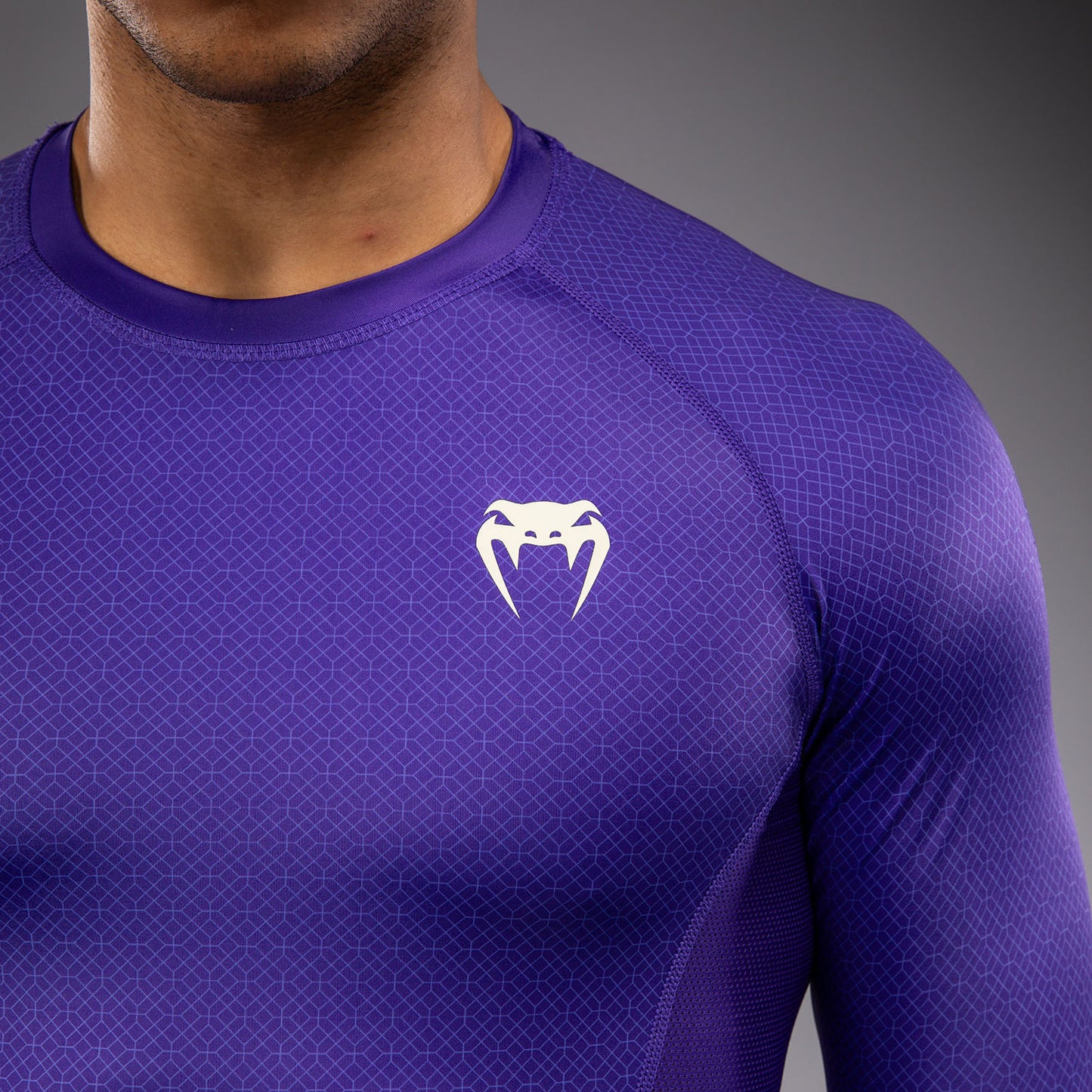 Рашгард с длинным рукавом Venum x Roger Gracie Academy - Фиолетовый