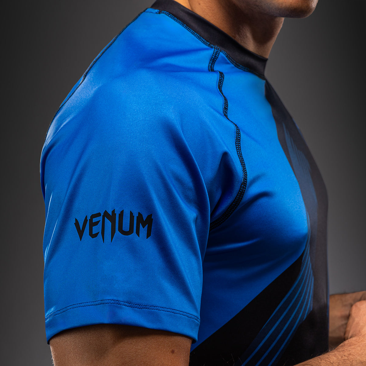 Рашгард Venum No-Gi 6.0 Dry Tech - Чёрный/Синий