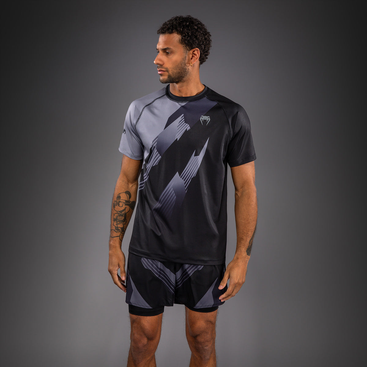 Рашгард Venum No-Gi 6.0 Dry Tech - Чёрный/Серый