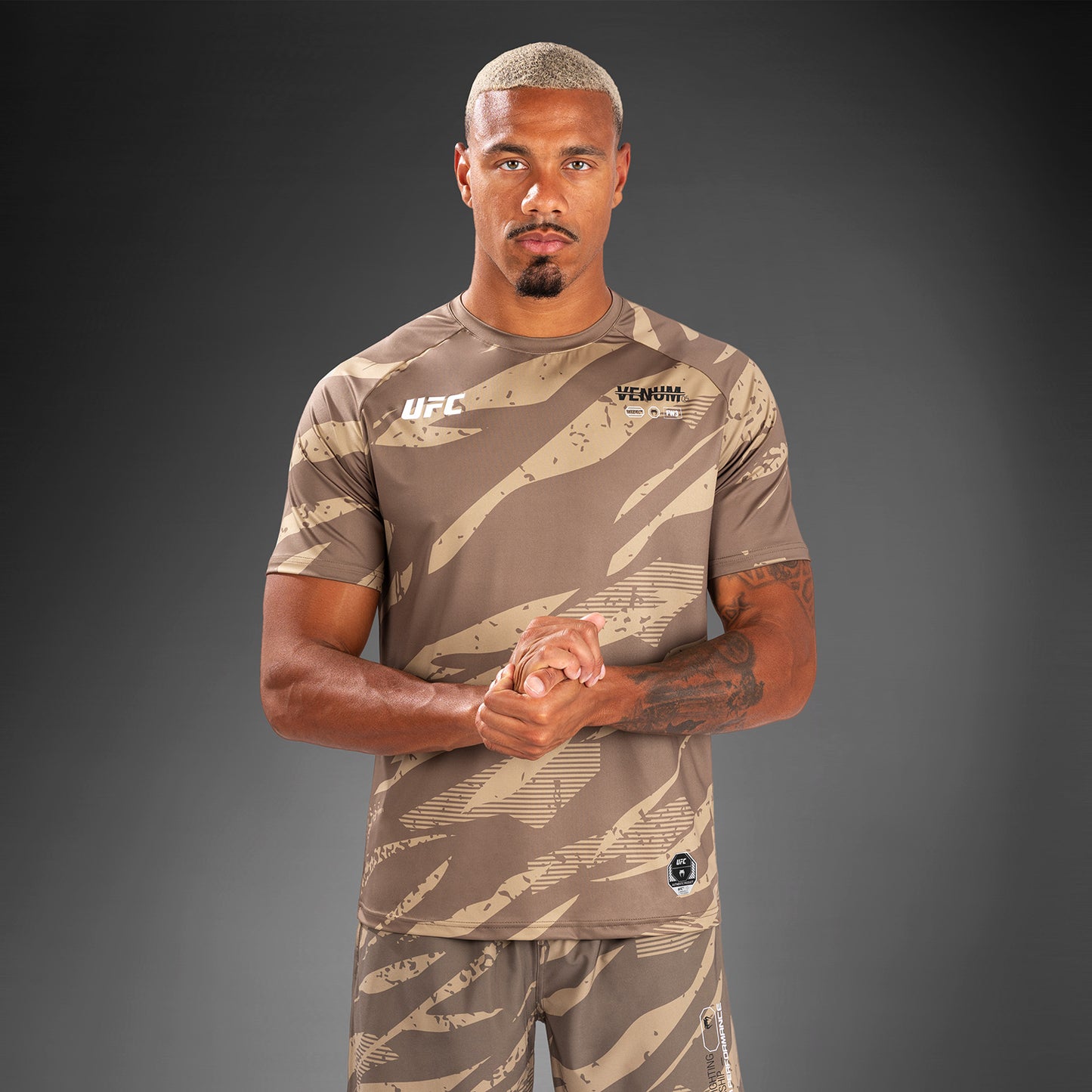 Мужская Футболка Dry Tech UFC Adrenaline By Venum Fight Week - Desert Camo