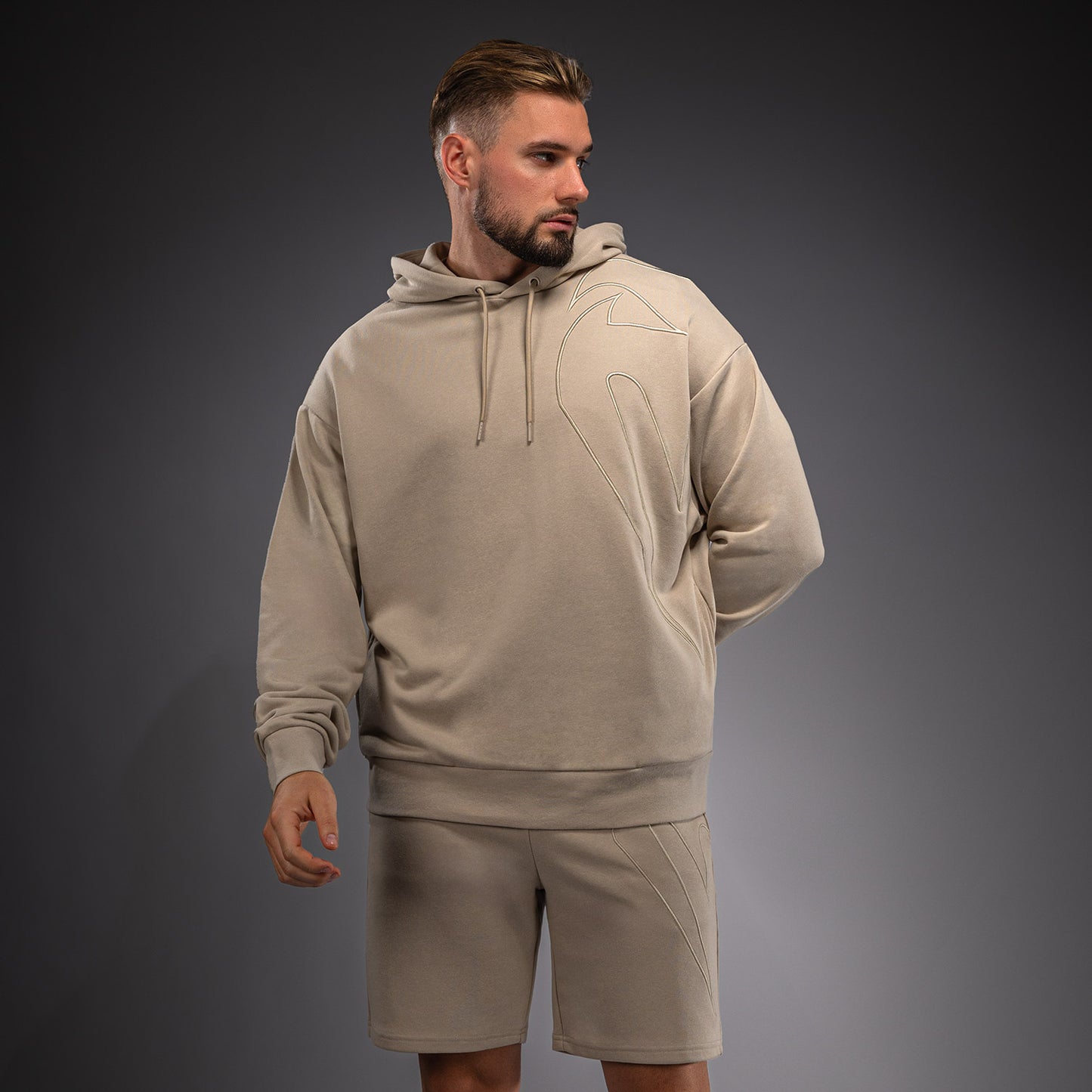 Худи Venum Giant 3D – Светло-бежевый