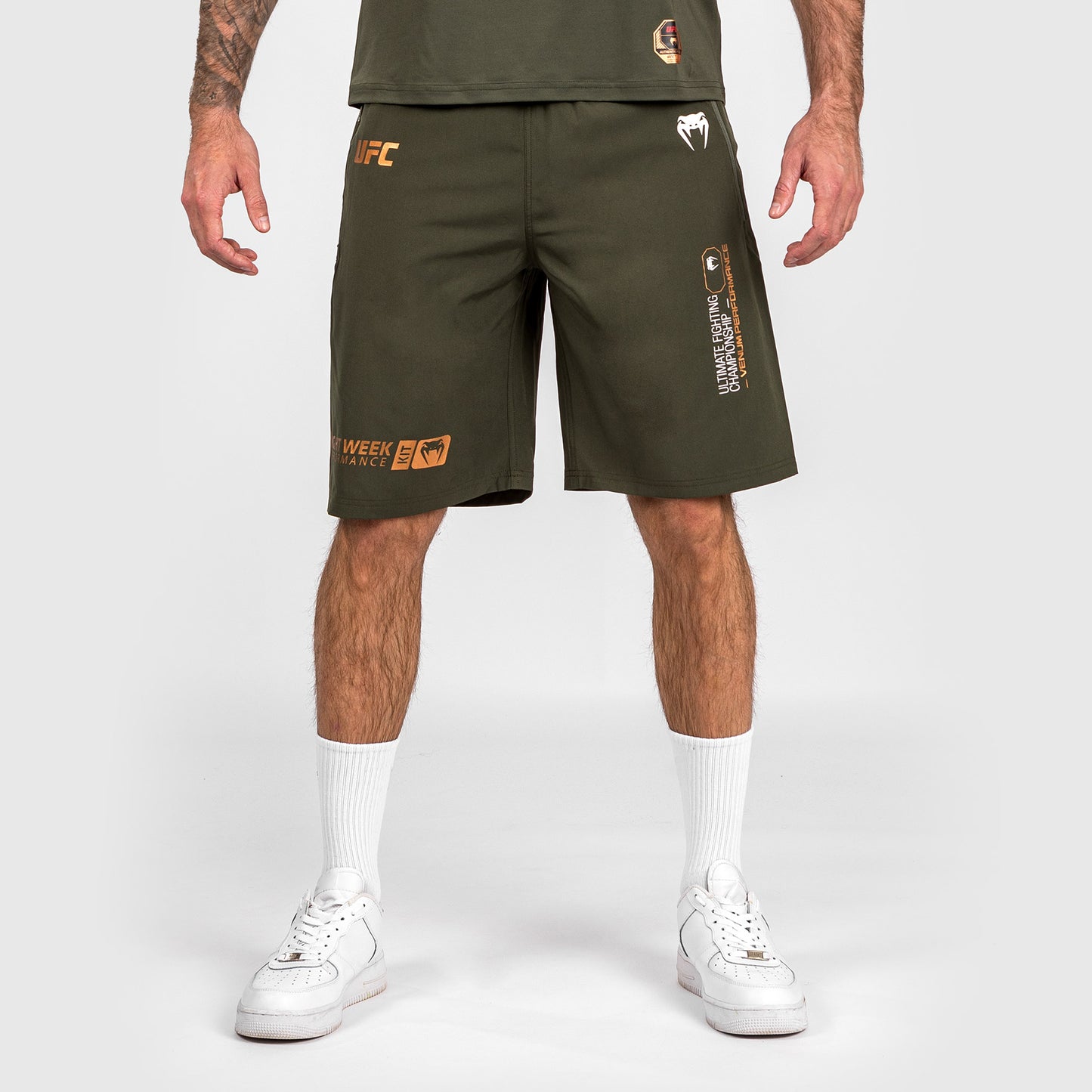 UFC Adrenaline by Venum Fight Week Мужские шорты Performance Shorts - Khaki/Bronze