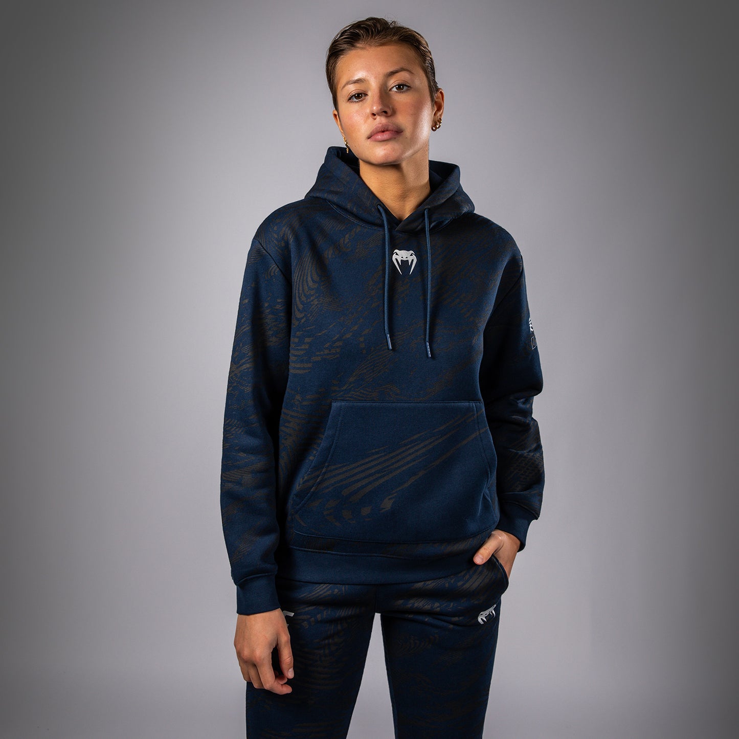 Толстовка UFC Fusion by Venum Fight Week с капюшоном для женщин - Oceanic Blue