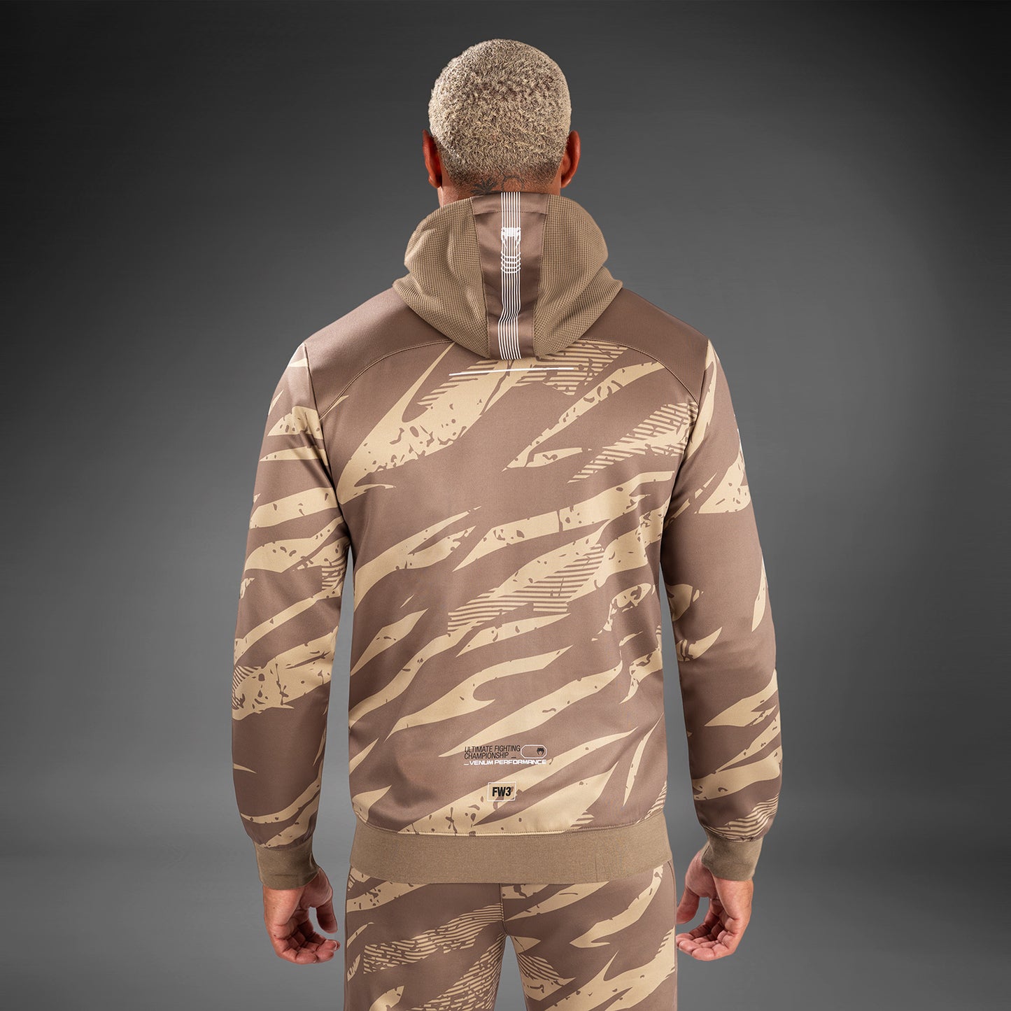 Мужская Толстовка На Молнии UFC Adrenaline By Venum Fight Week - Desert Camo