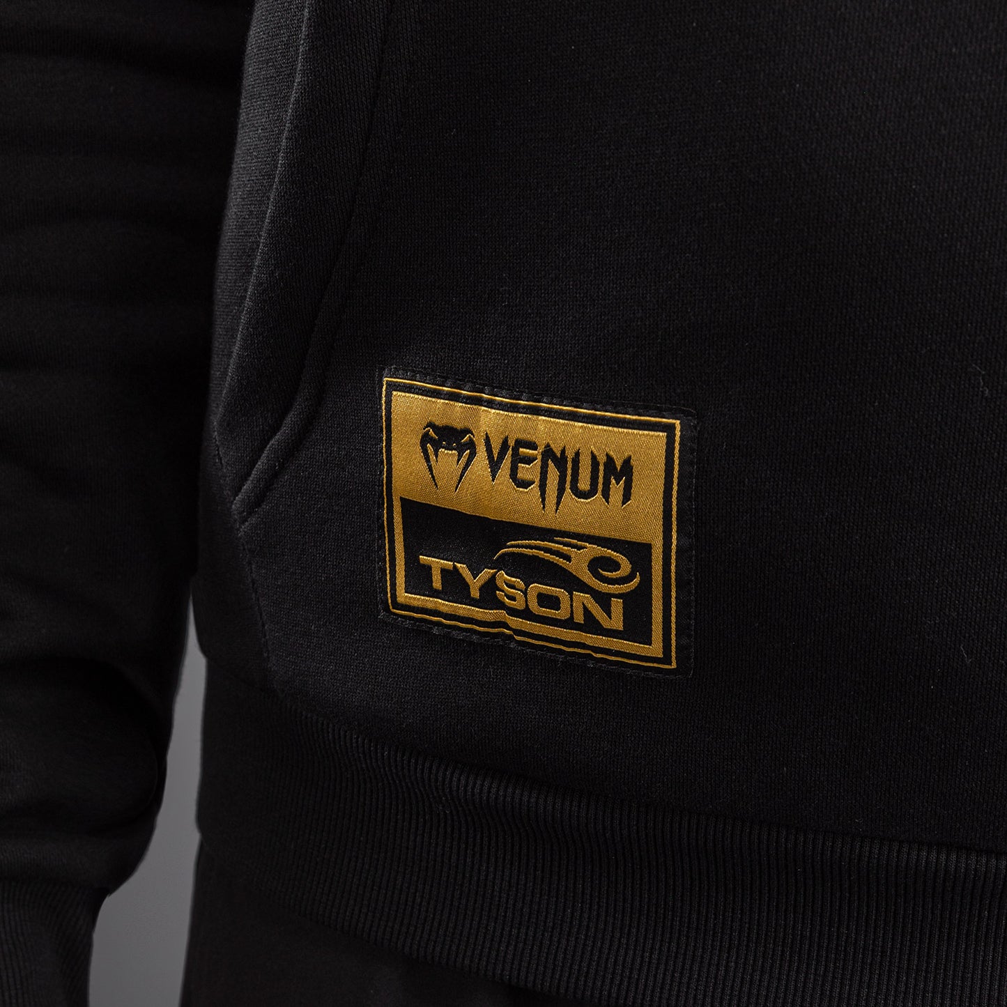 Худи Venum x Mike Tyson Tiger - Чёрный/Золотой